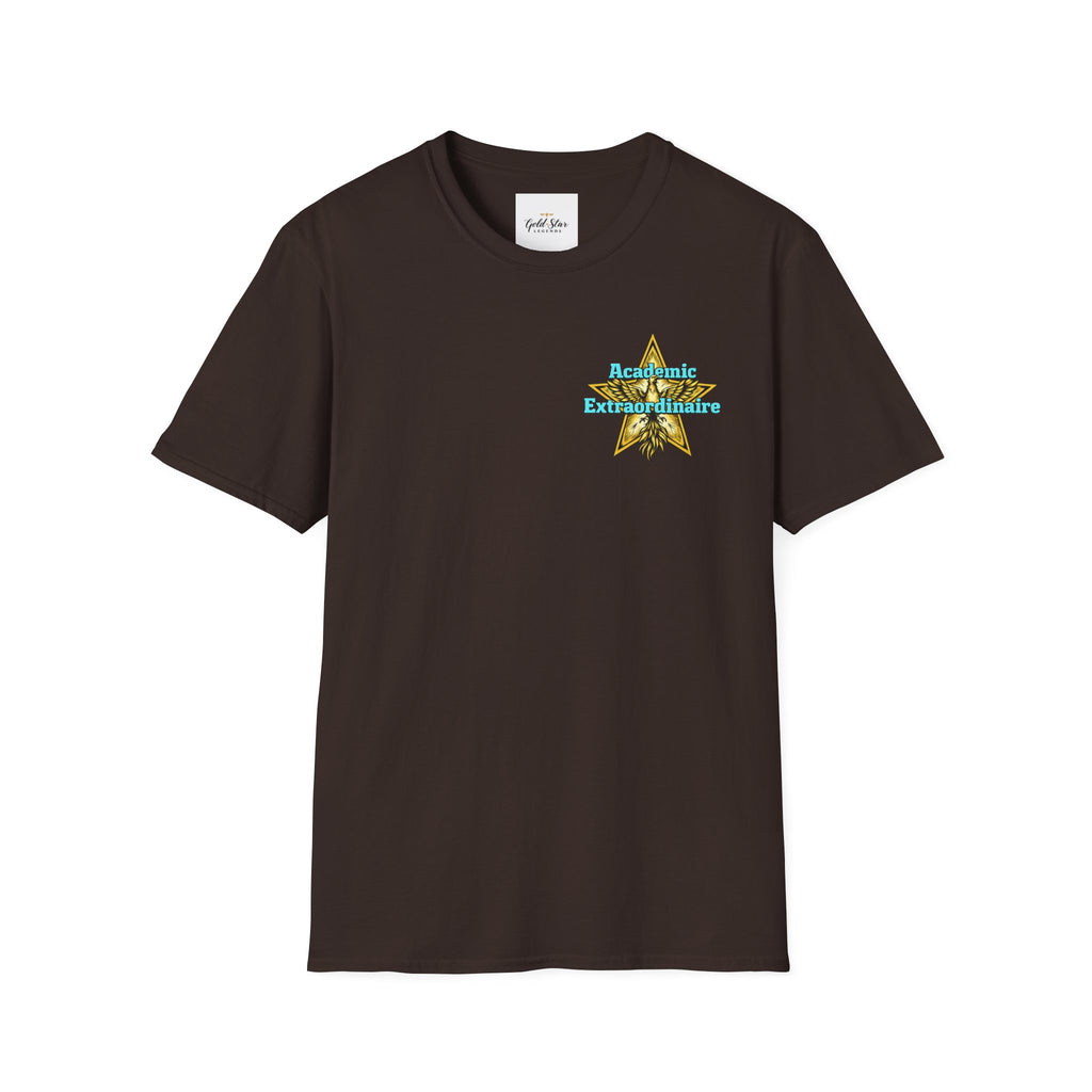 Men’s left chest GSL( Academic Extraordinaire) Soft style T-Shirt