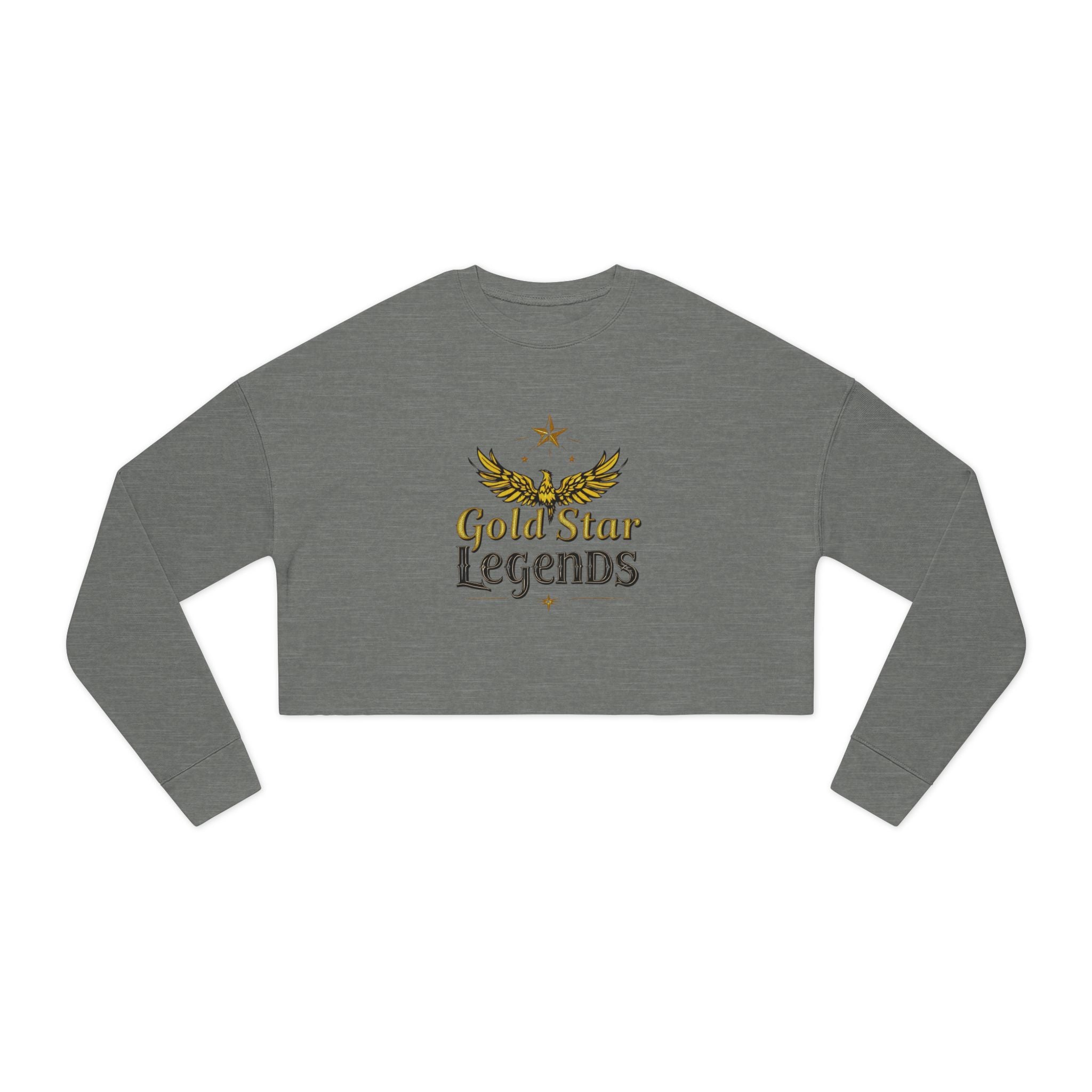 Women's Cropped Sweatshirt Gold Star Legends