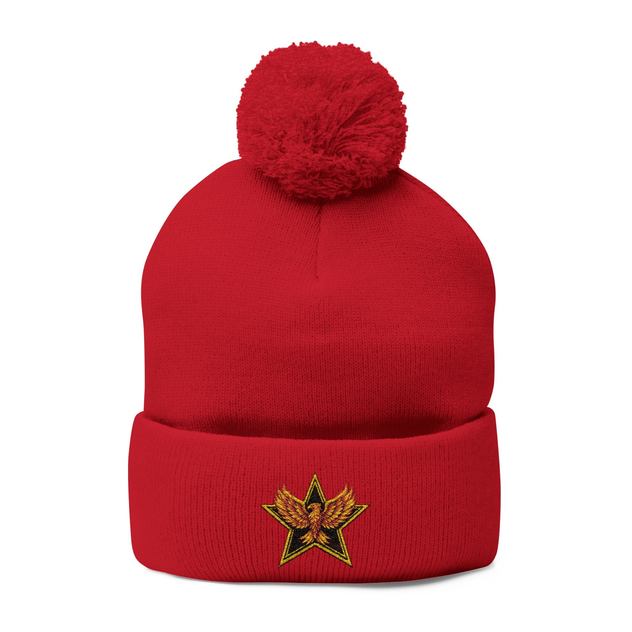 Gold Star Legends Pom-Pom Knit Cap (Embroidery)