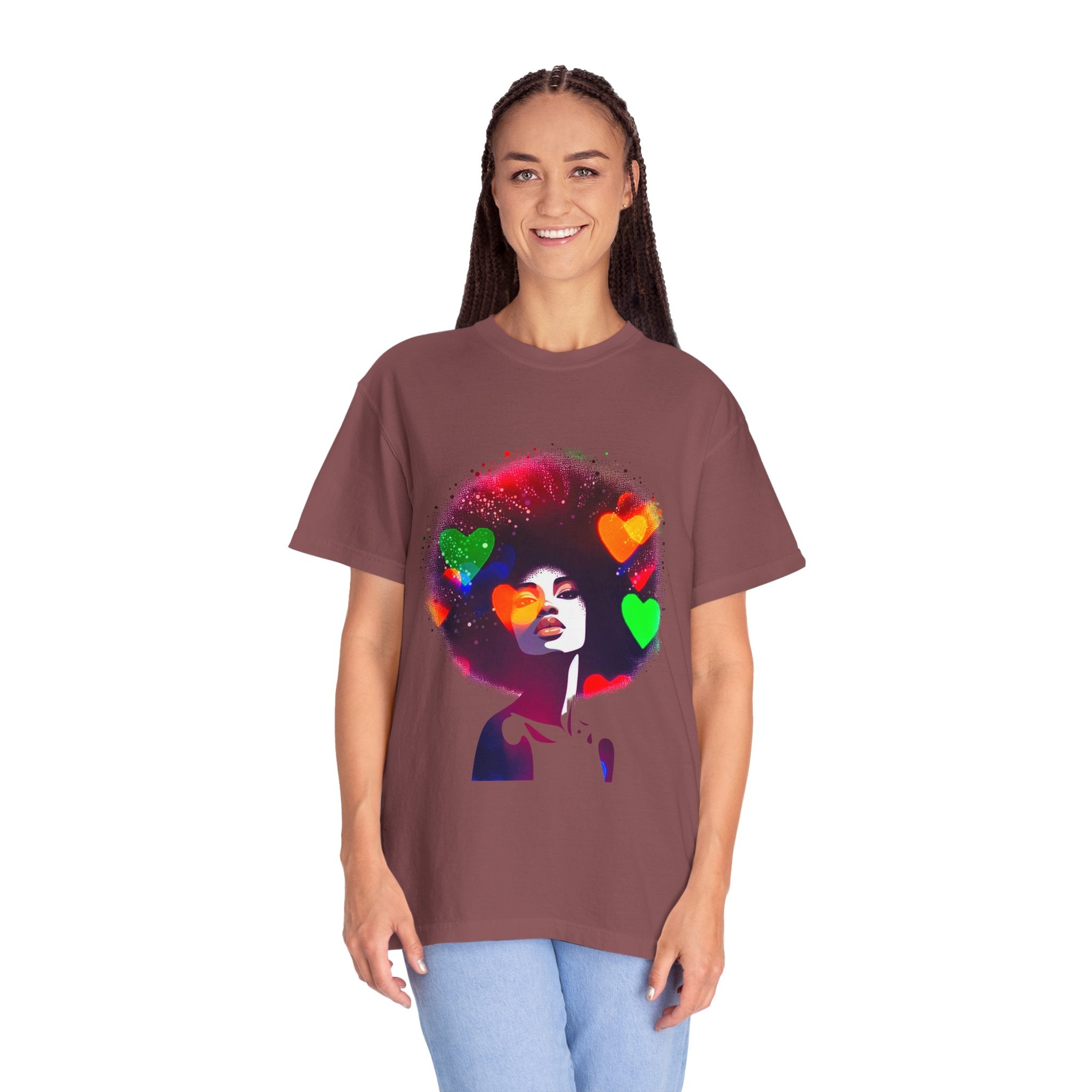 Afrocentric Women Men's Garment-Dyed T-shirt