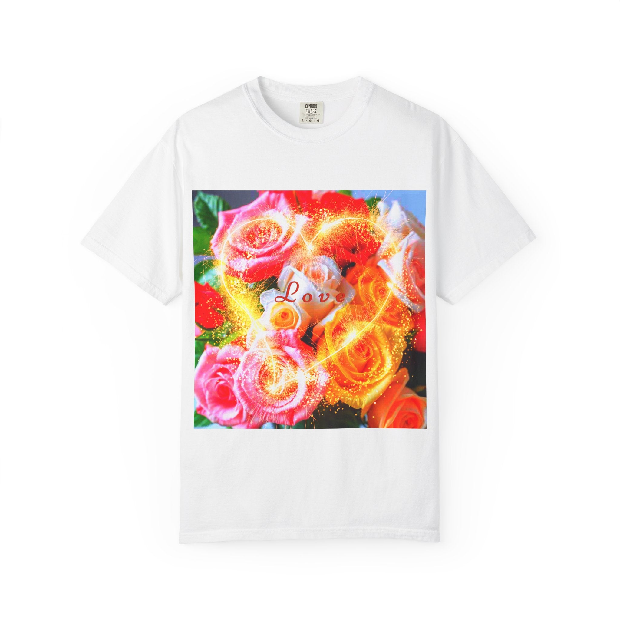 Floral Love Men's Garment-Dyed T-shirt