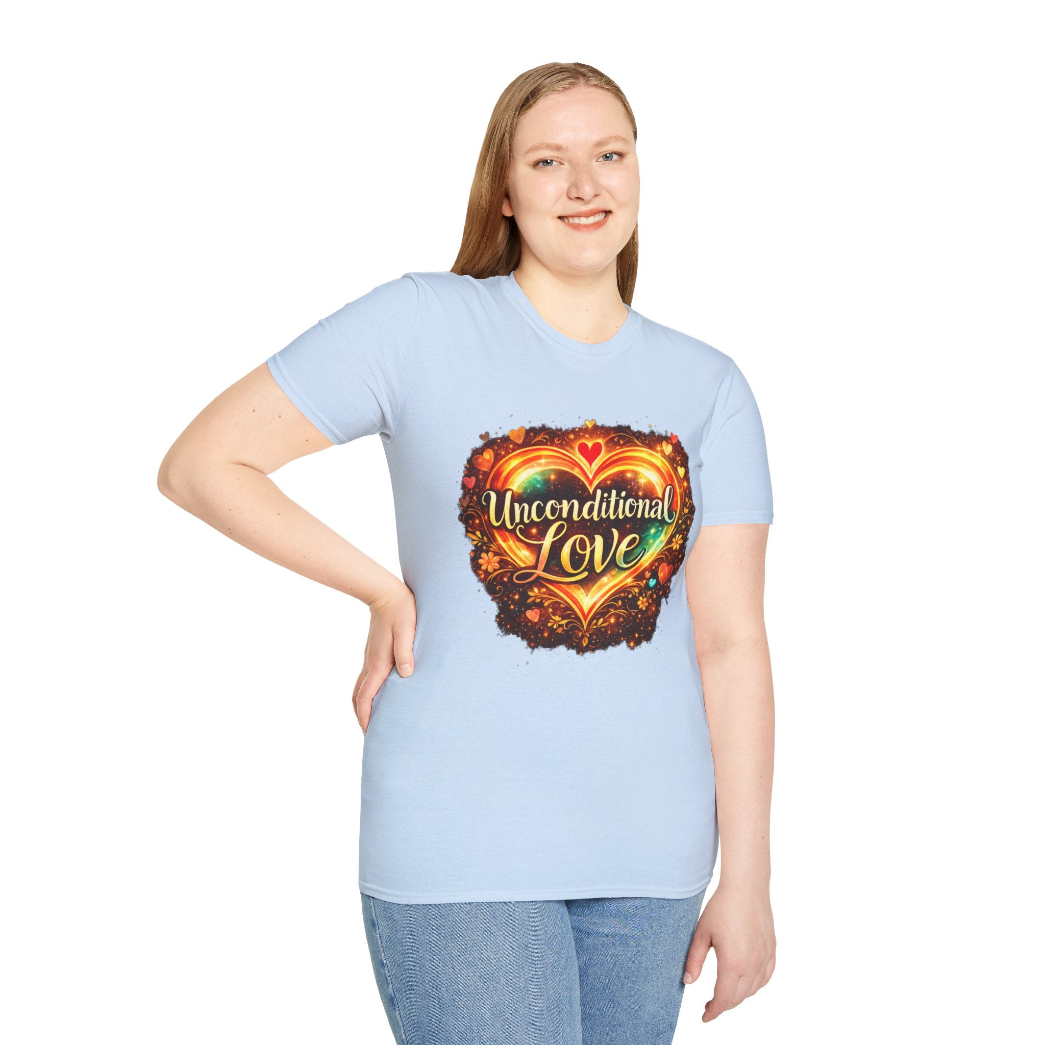 Unconditional Love Women’s T-Shirt — Inspirational Graphic Tee with 'Unconditional love'
