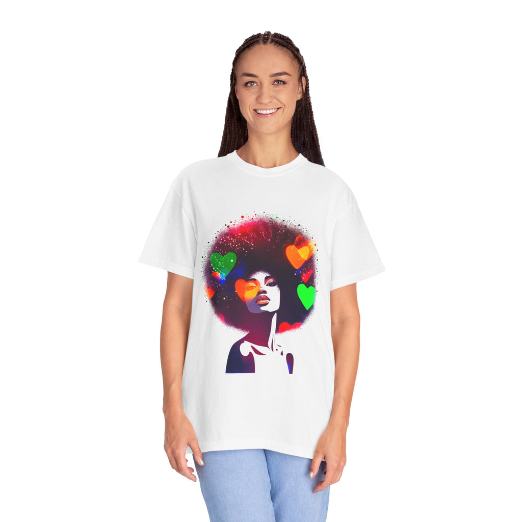 Afrocentric Women Men's Garment-Dyed T-shirt