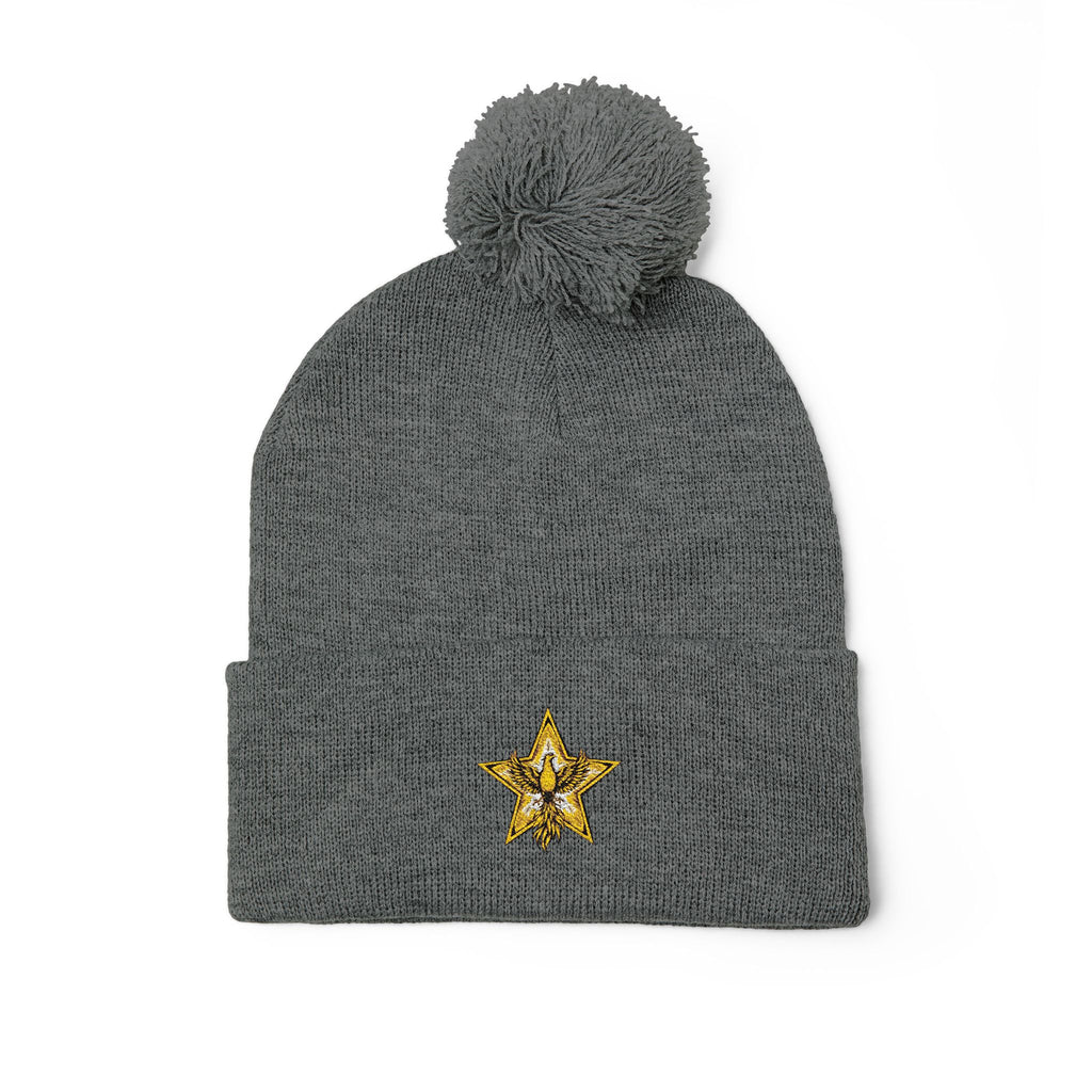 Gold Star Legends Pom-Pom Knit Cap (Embroidery)