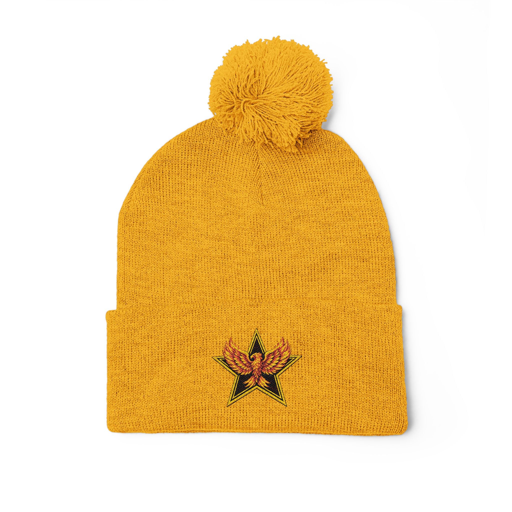 Gold Star Legends Pom-Pom Knit Cap (Embroidery)