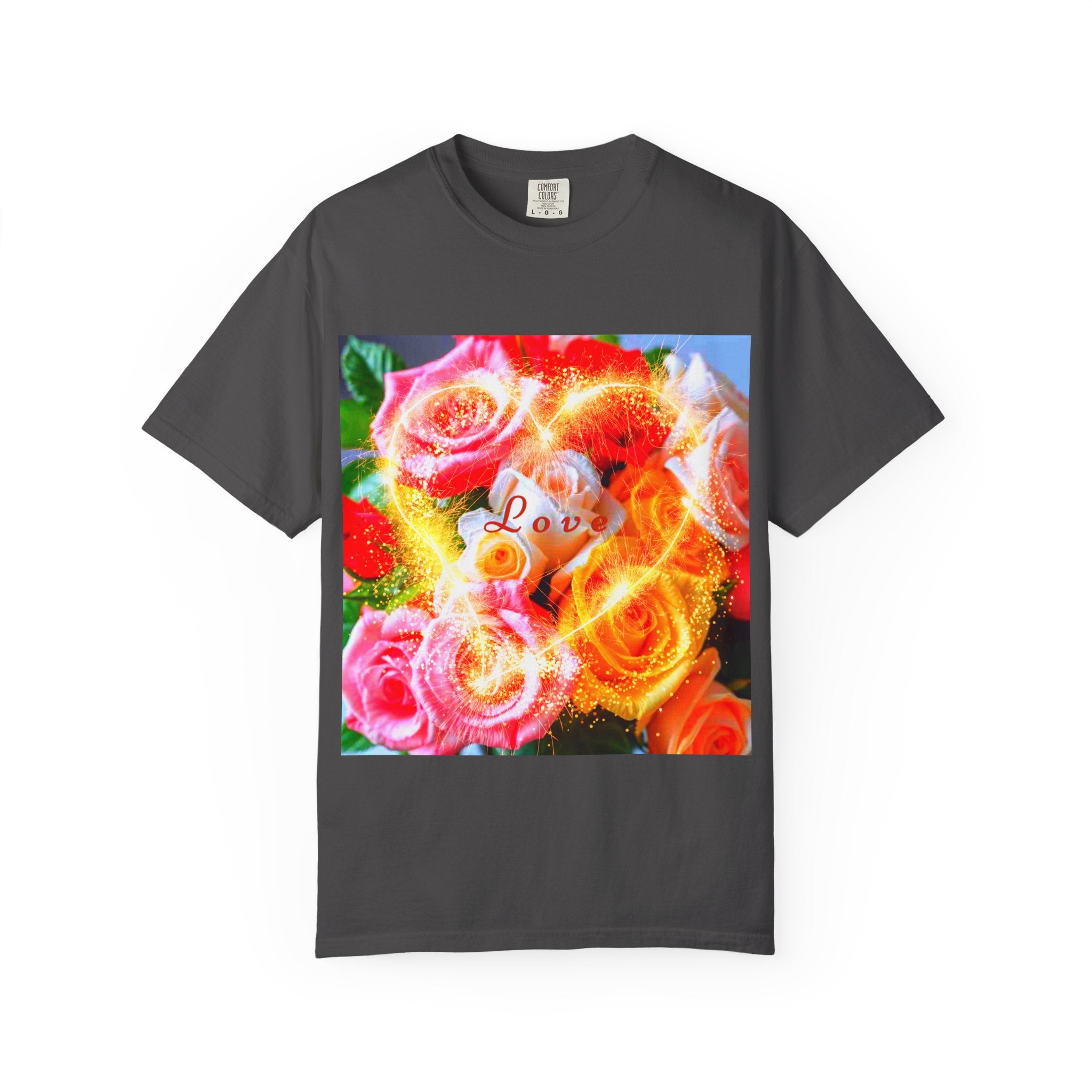 Floral Love Men's Garment-Dyed T-shirt