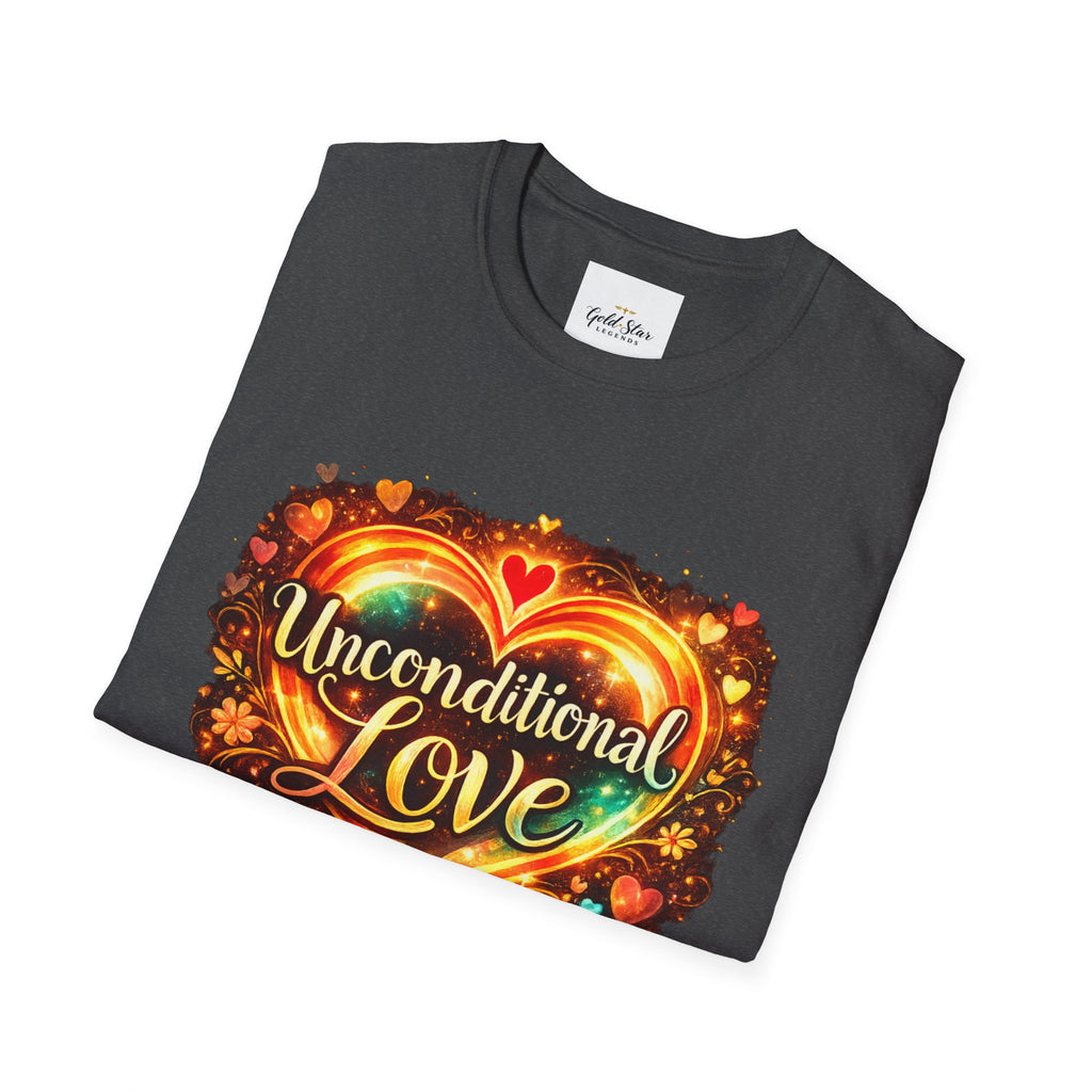 Unconditional Love Women’s T-Shirt — Inspirational Graphic Tee with 'Unconditional love'
