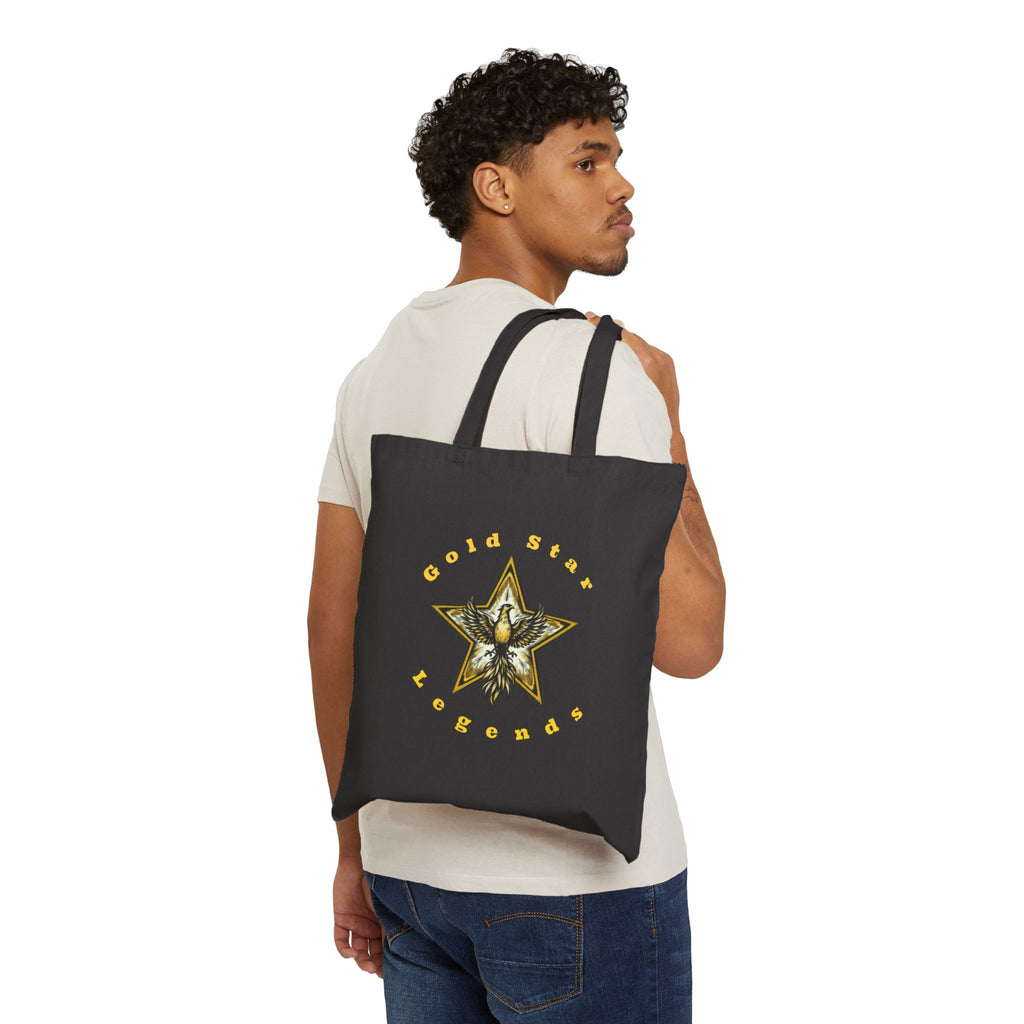 Tote Bag - Gold Star Legends Logo Canvas Tote Bag