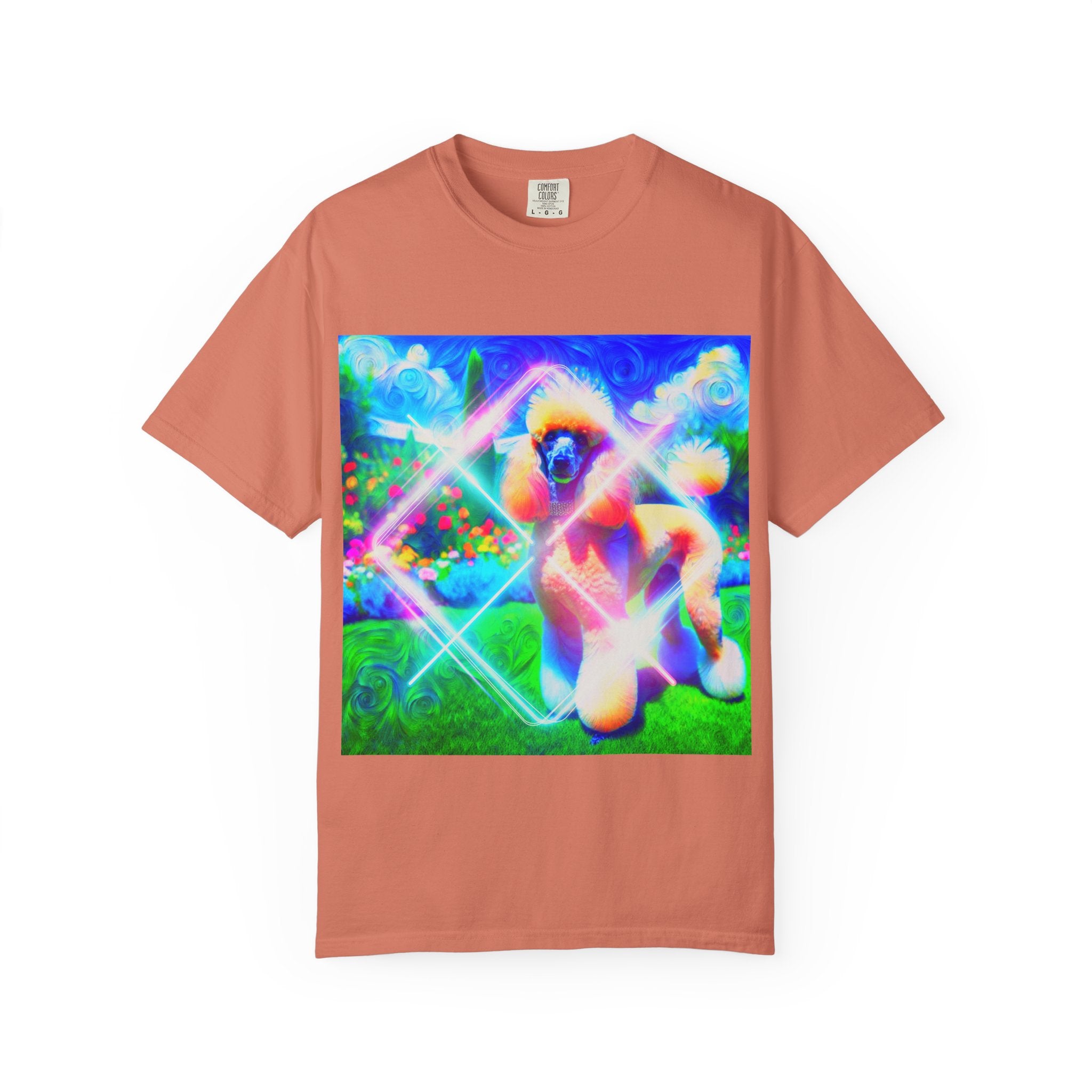 Neon Poodle Men's Garment-Dyed T-shirt Neon poopoooi