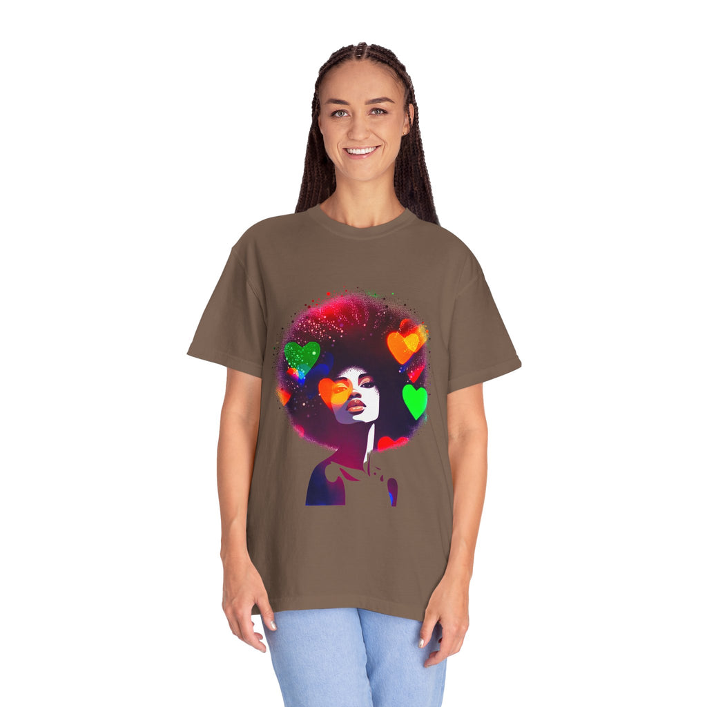 Afrocentric Women Men's Garment-Dyed T-shirt