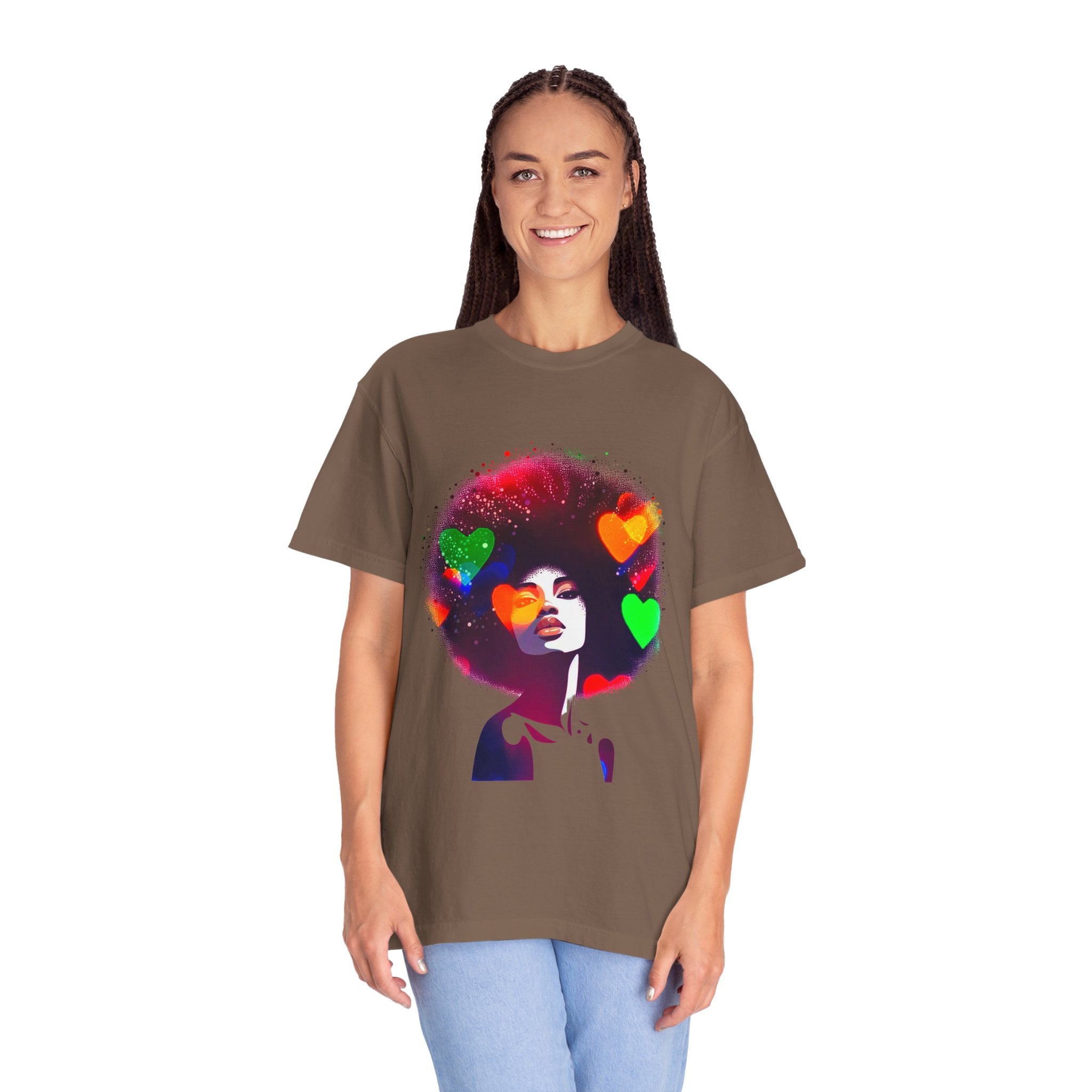 Afrocentric Women Men's Garment-Dyed T-shirt
