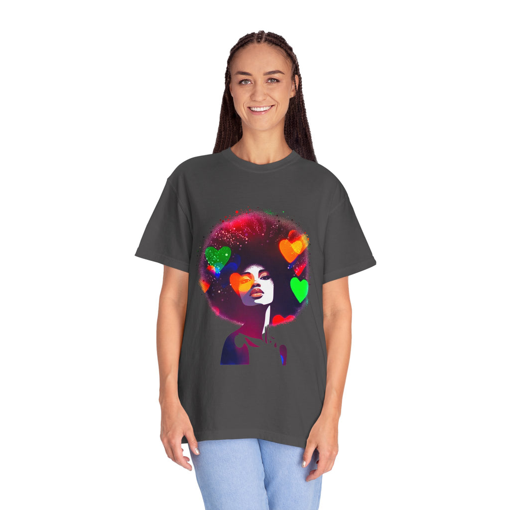 Afrocentric Women Men's Garment-Dyed T-shirt