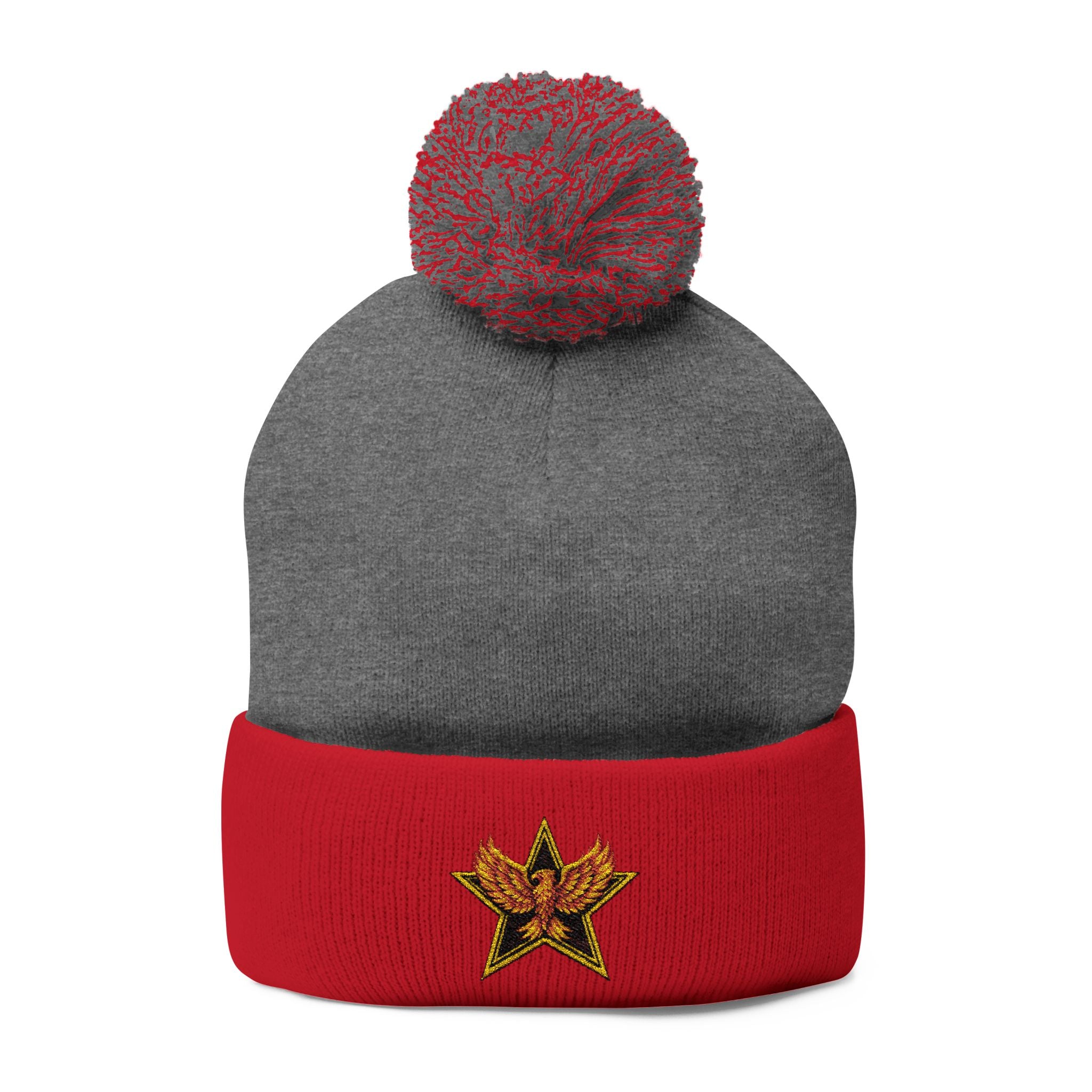 Gold Star Legends Pom-Pom Knit Cap (Embroidery)