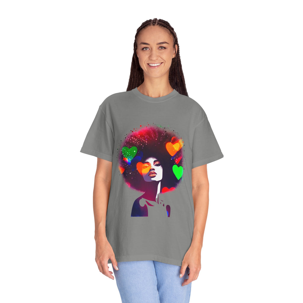 Afrocentric Women Men's Garment-Dyed T-shirt