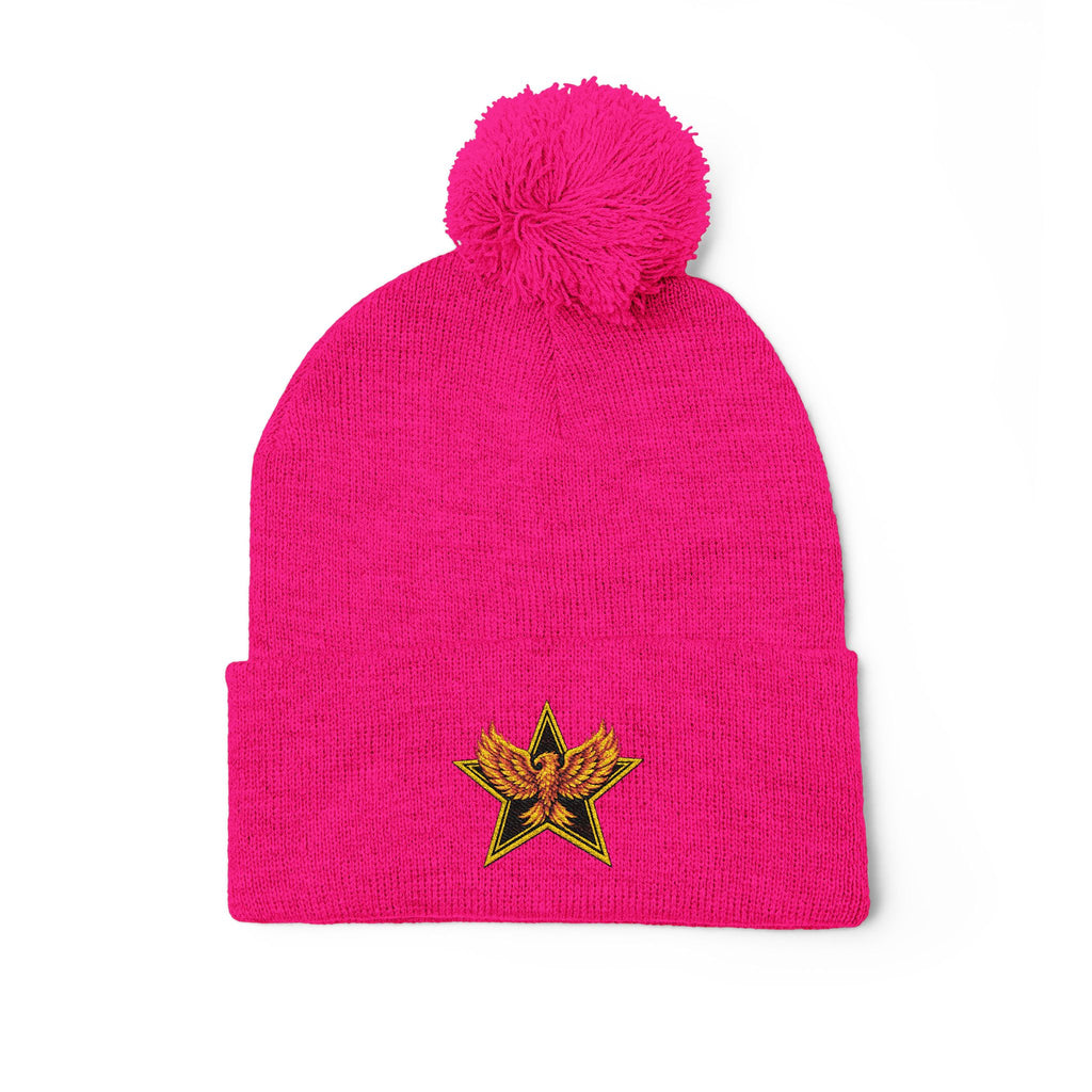 Gold Star Legends Pom-Pom Knit Cap (Embroidery)
