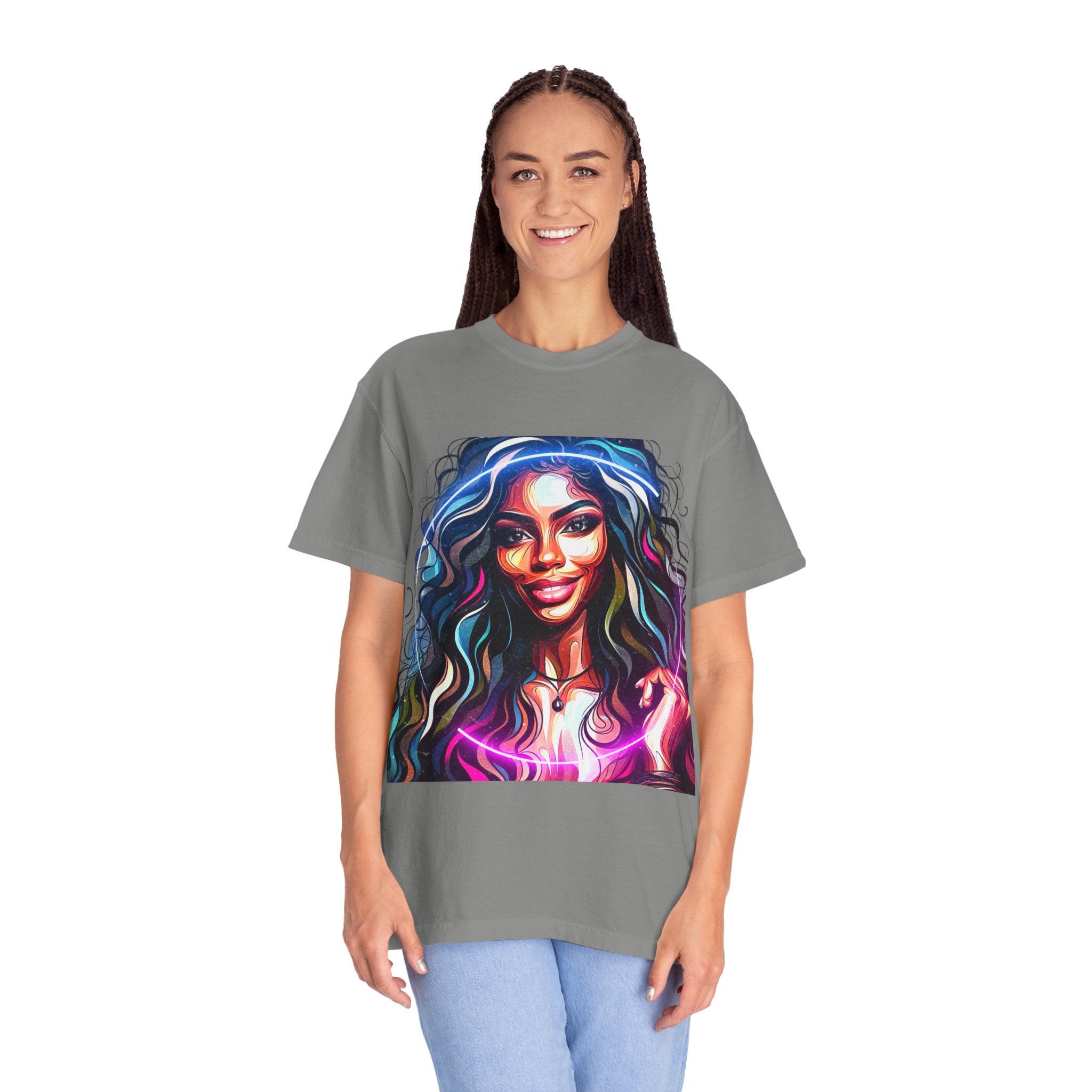 Beautiful Woman Men's Garment-Dyed T-shirt