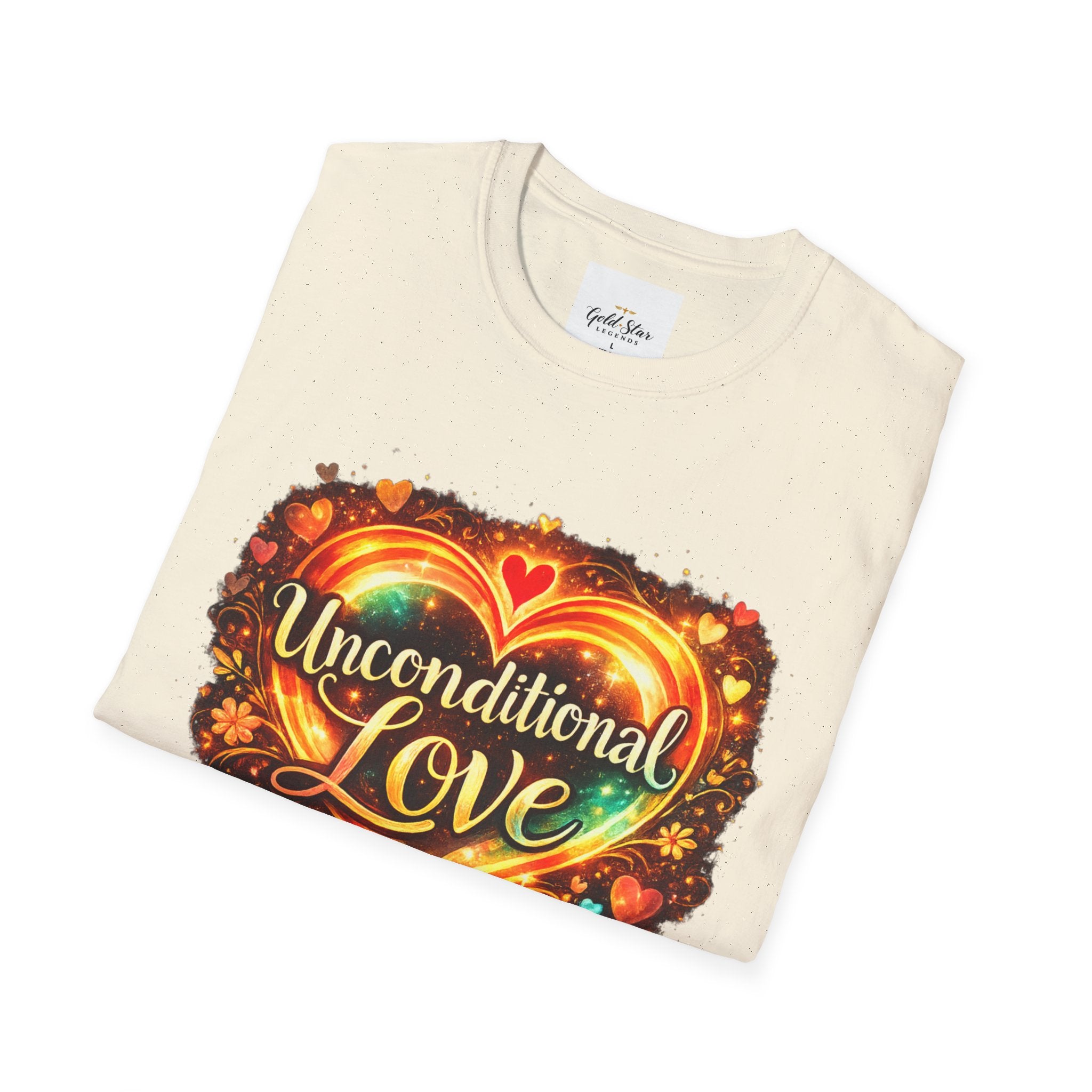 Unconditional Love Women’s T-Shirt — Inspirational Graphic Tee with 'Unconditional love'