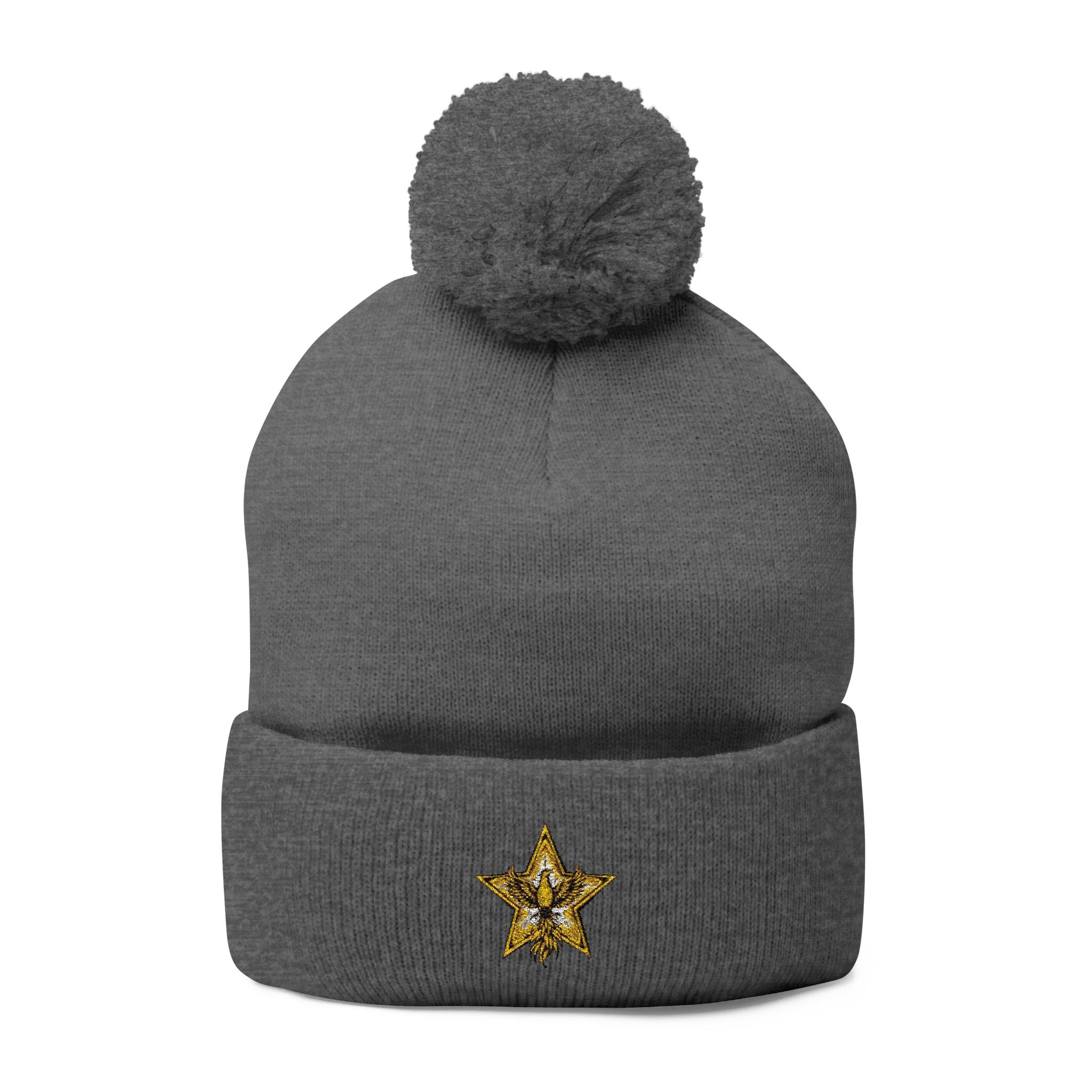 Gold Star Legends Pom-Pom Knit Cap (Embroidery)