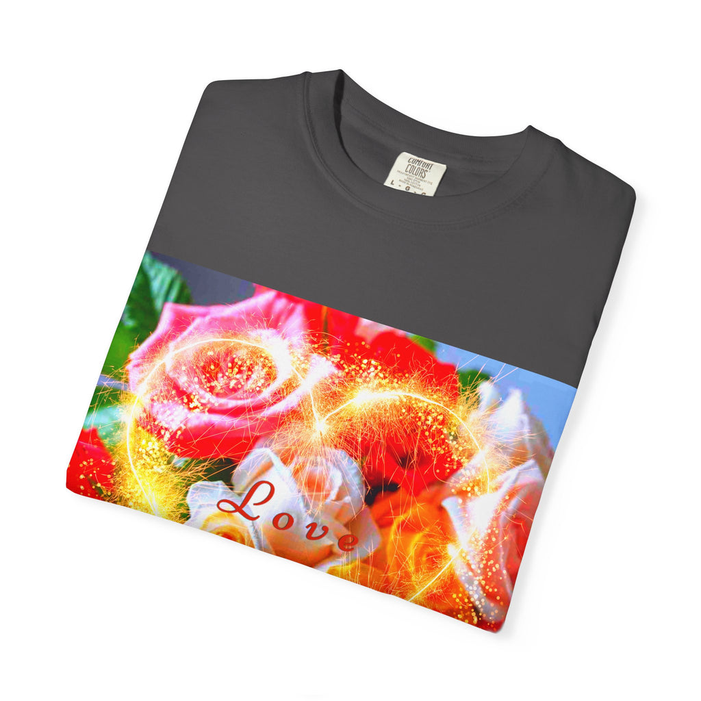 Floral Love Men's Garment-Dyed T-shirt