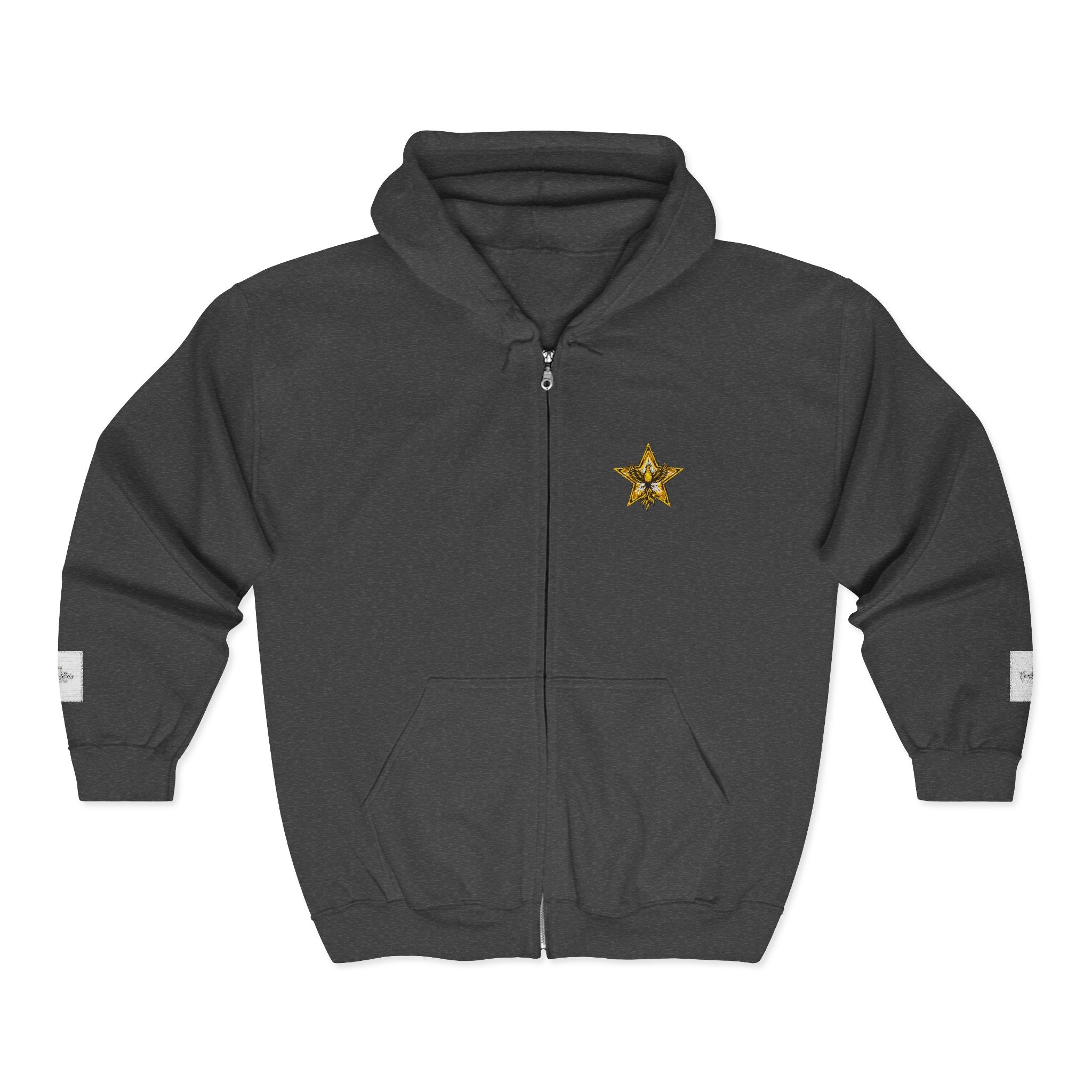 Gold Star Legends logo Men's Heavy Blend™ Full Zip Hooded Sweatshirt