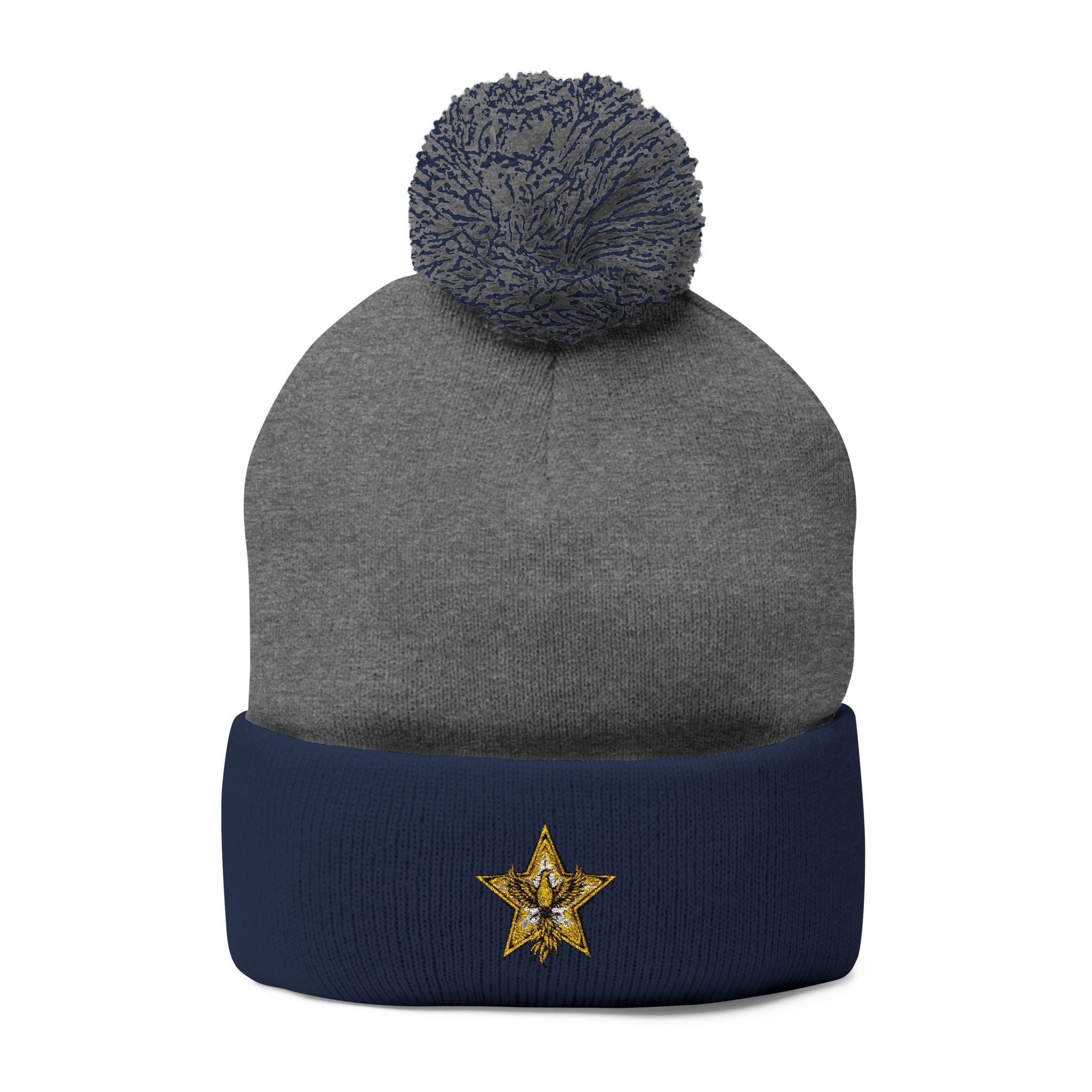 Gold Star Legends Pom-Pom Knit Cap (Embroidery)