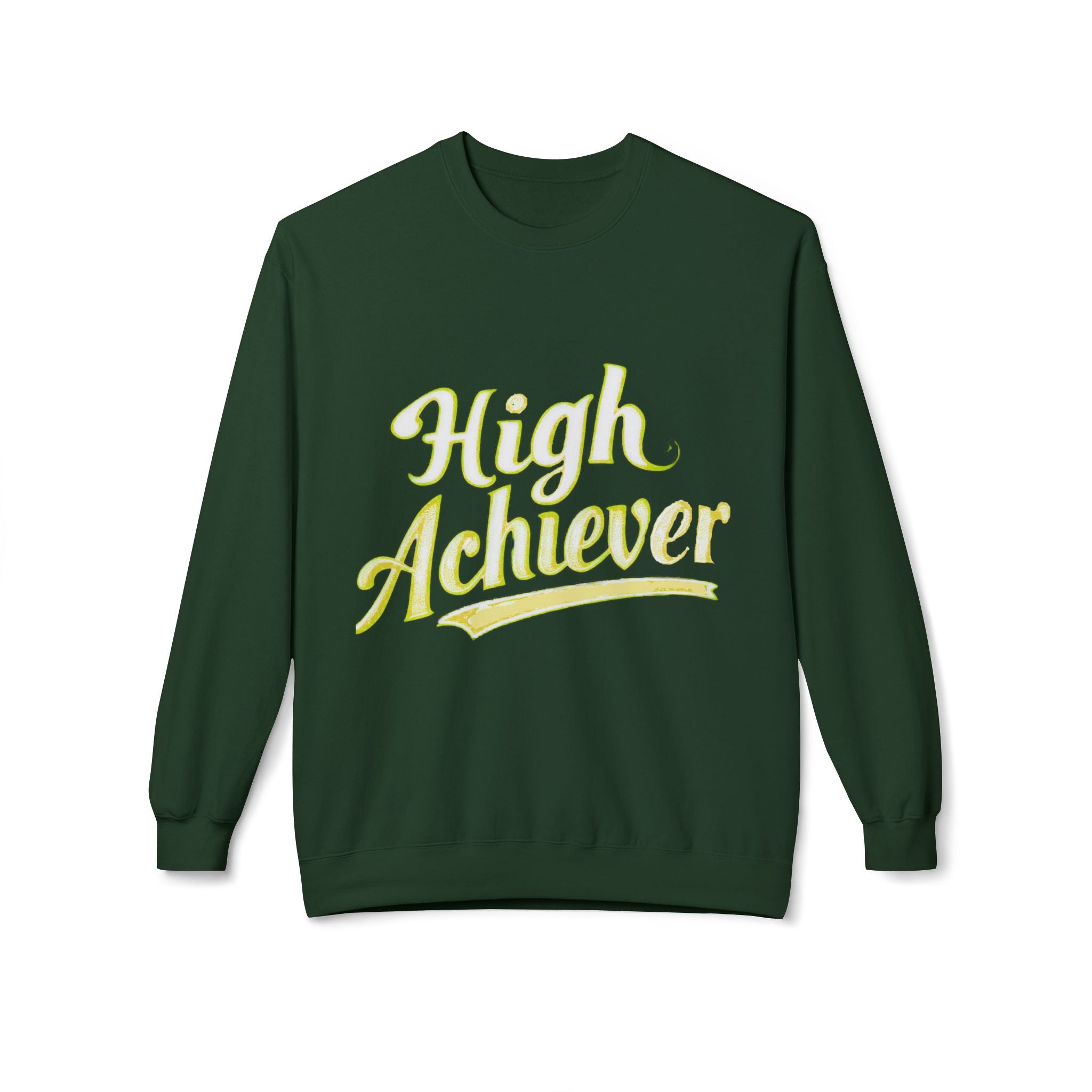 High Achiever Men's Midweight Soft style Fleece Crewneck Sweatshirt