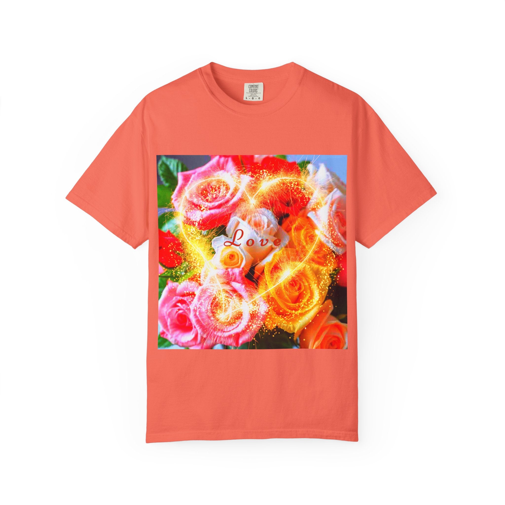 Floral Love Men's Garment-Dyed T-shirt