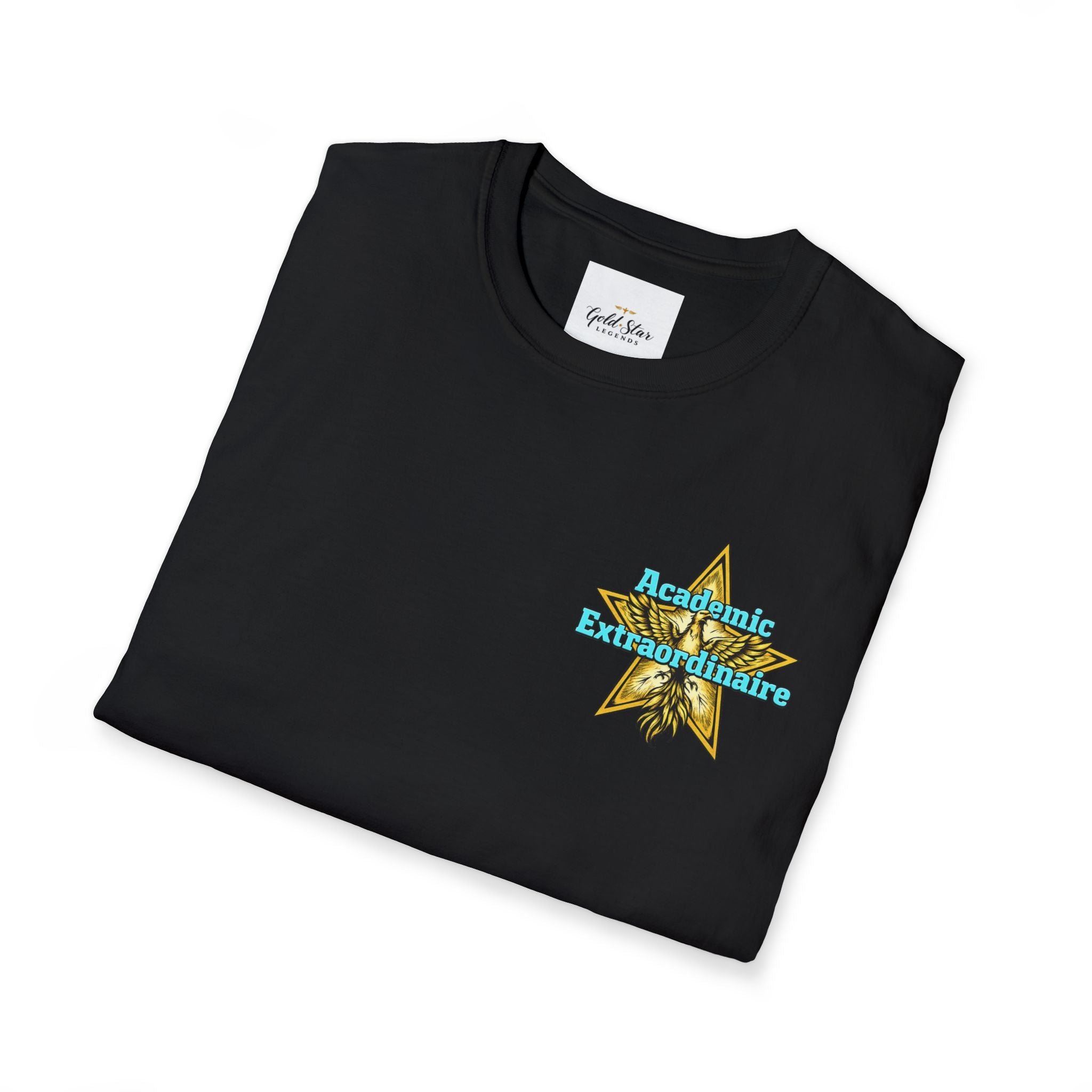 Men’s left chest GSL( Academic Extraordinaire) Soft style T-Shirt