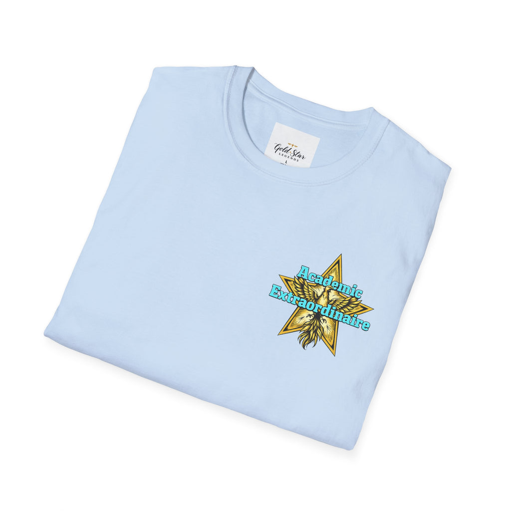 Men’s left chest GSL( Academic Extraordinaire) Soft style T-Shirt