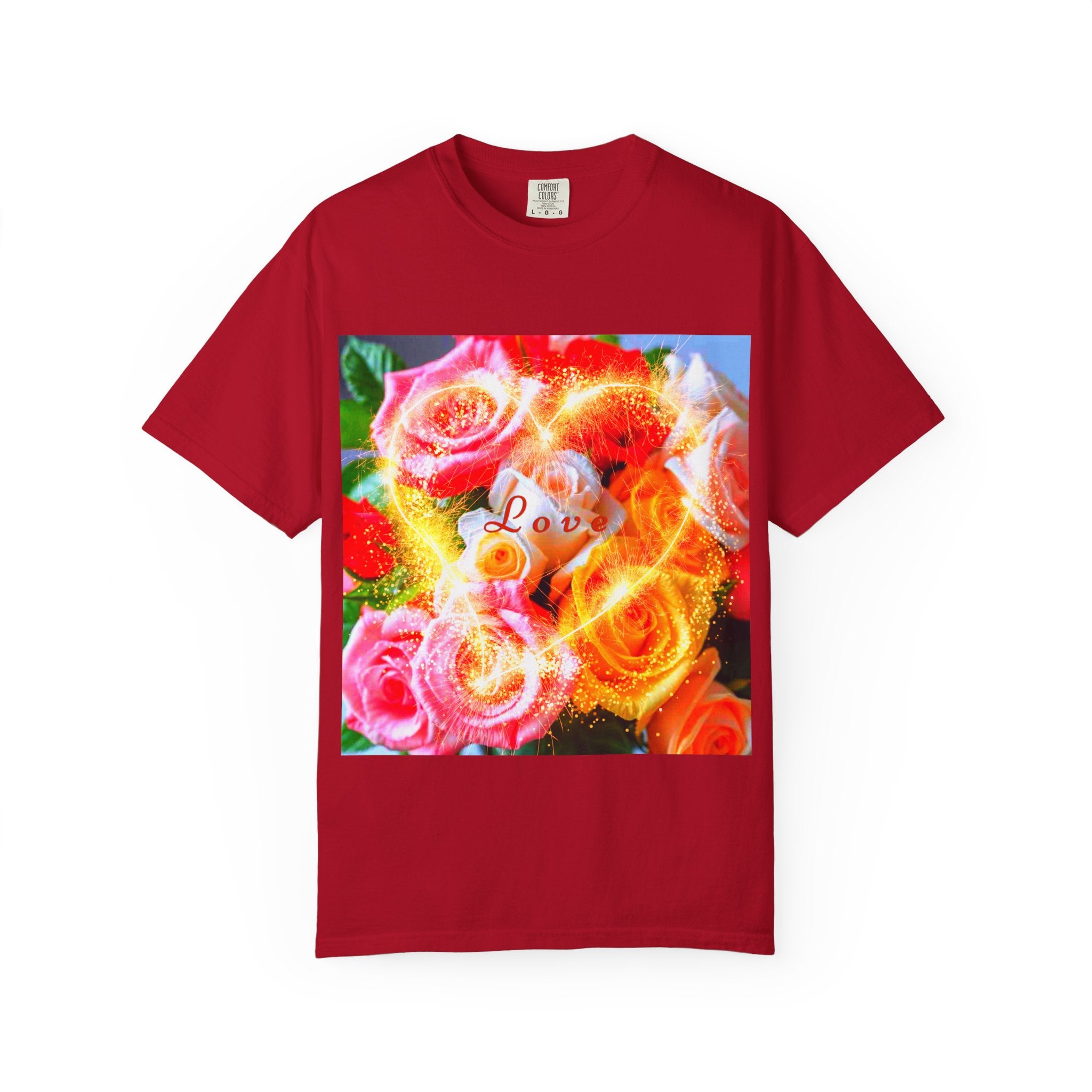 Floral Love Men's Garment-Dyed T-shirt