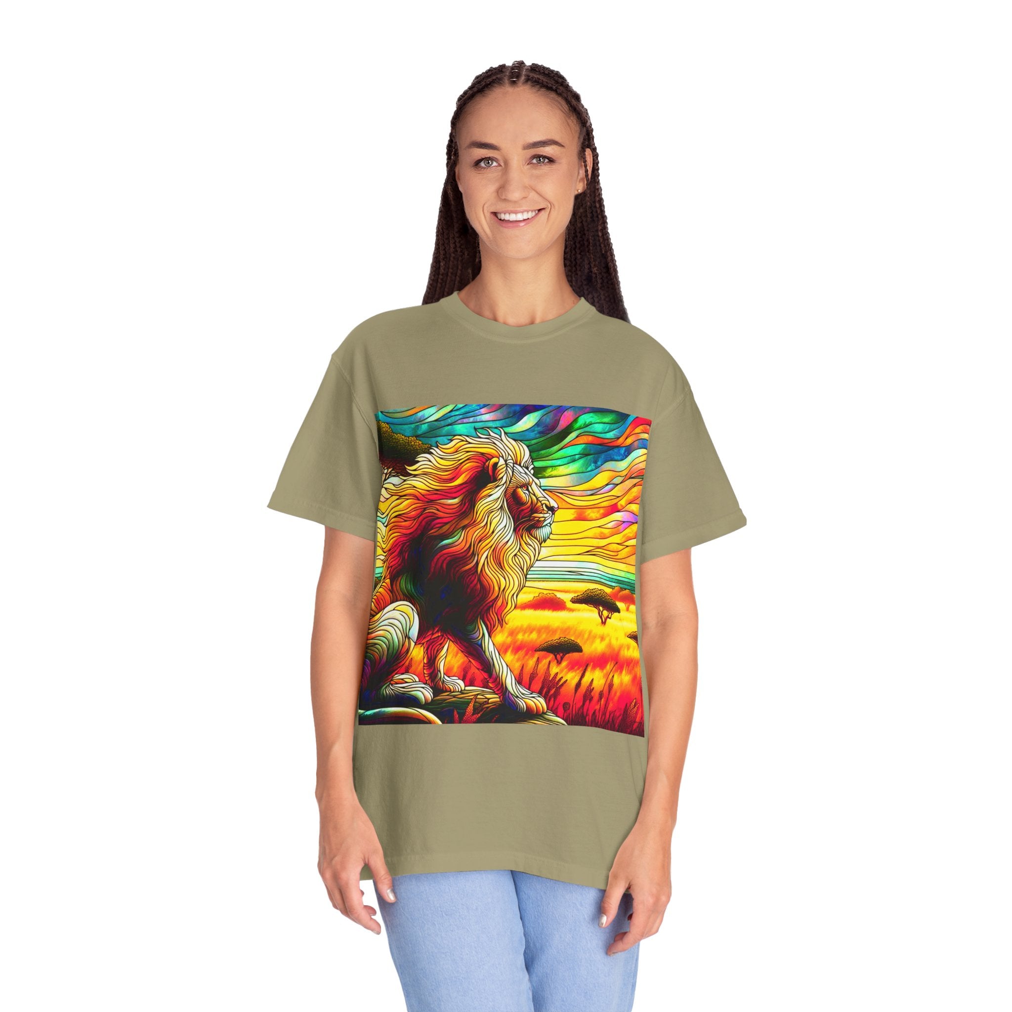 Lion Men's Garment-Dyed T-shirt