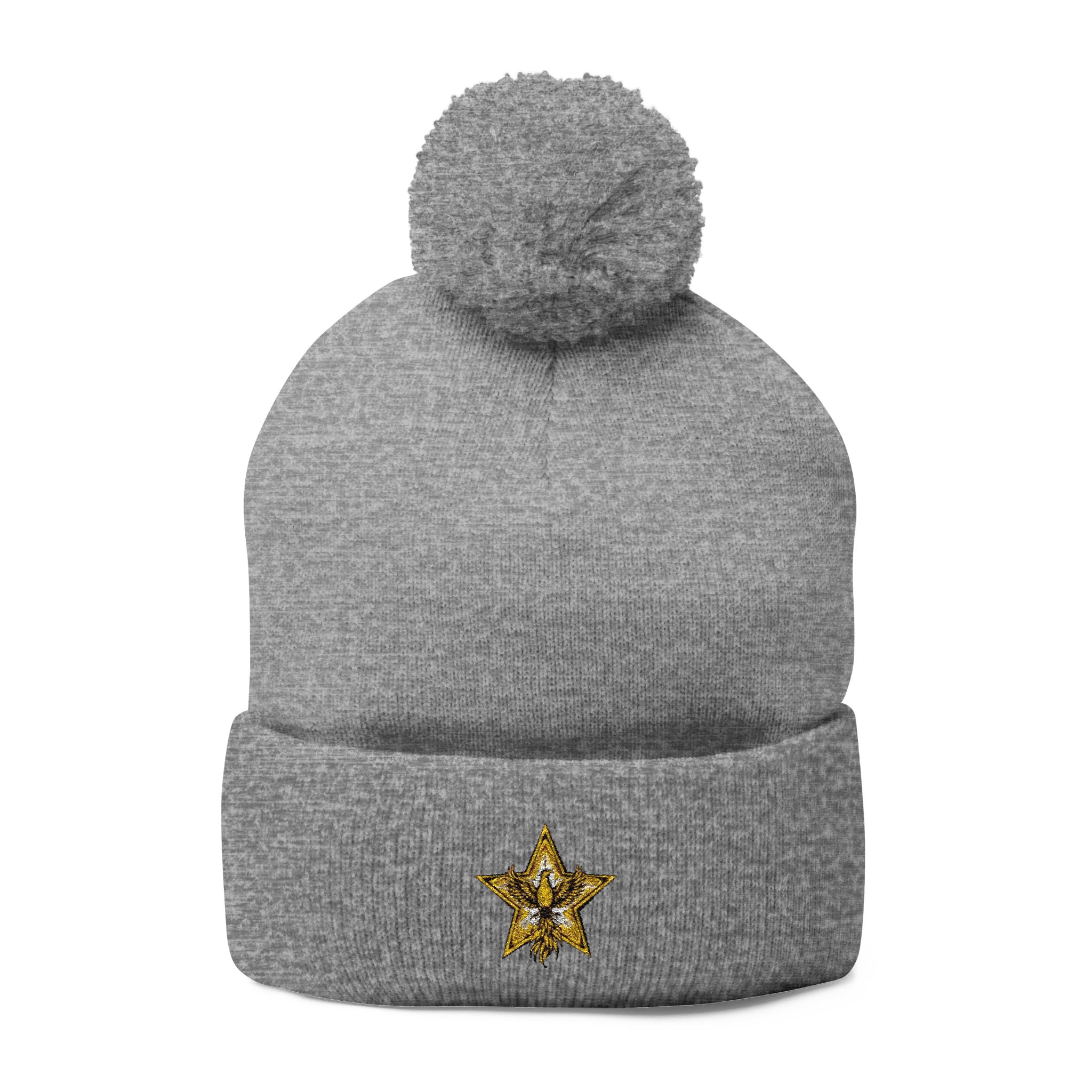 Gold Star Legends Pom-Pom Knit Cap (Embroidery)