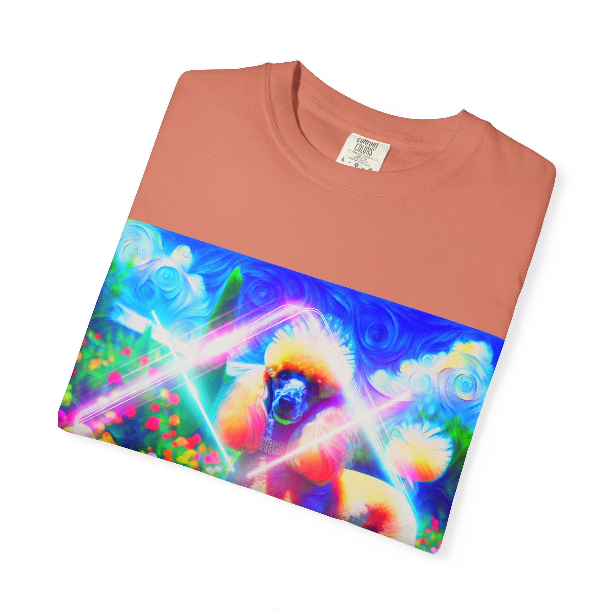 Neon Poodle Men's Garment-Dyed T-shirt Neon poopoooi