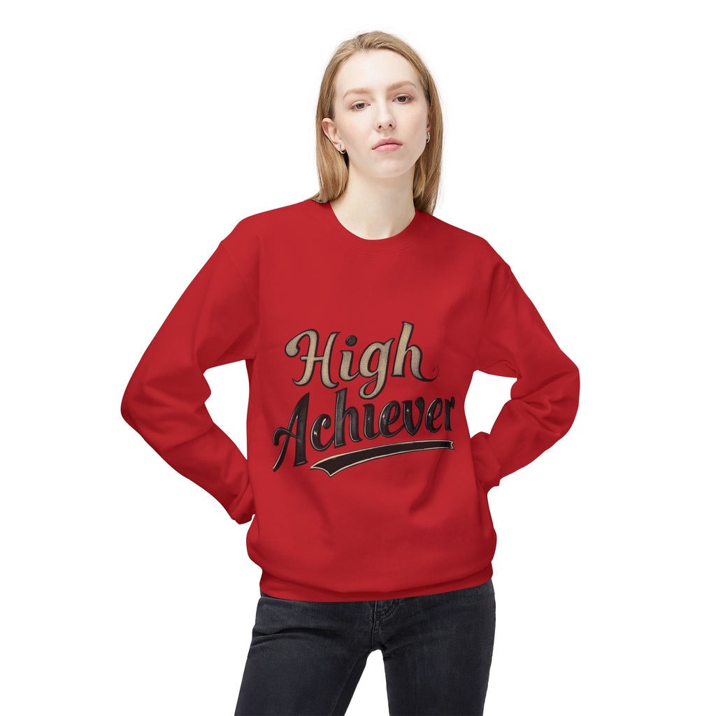 High Achiever Men's Midweight Soft style Fleece Crewneck Sweatshirt