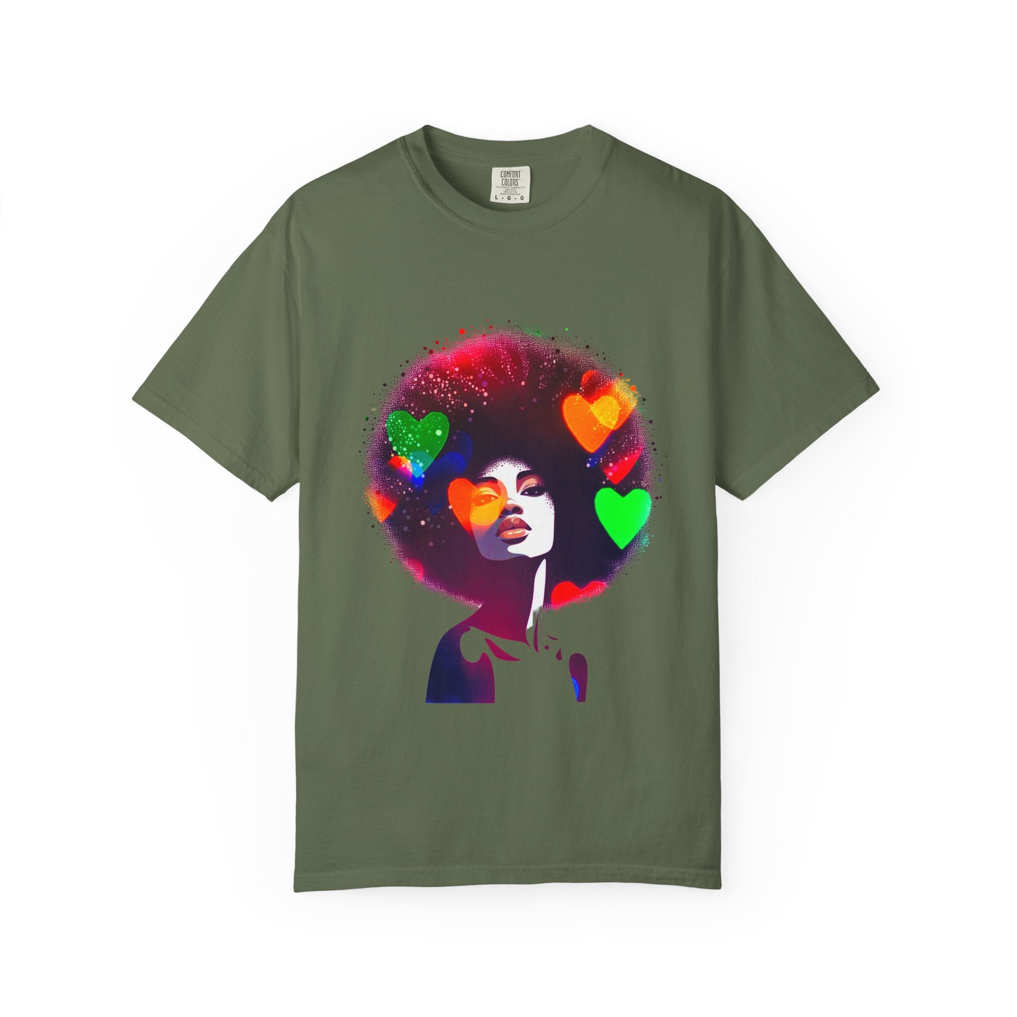Afrocentric Women Men's Garment-Dyed T-shirt