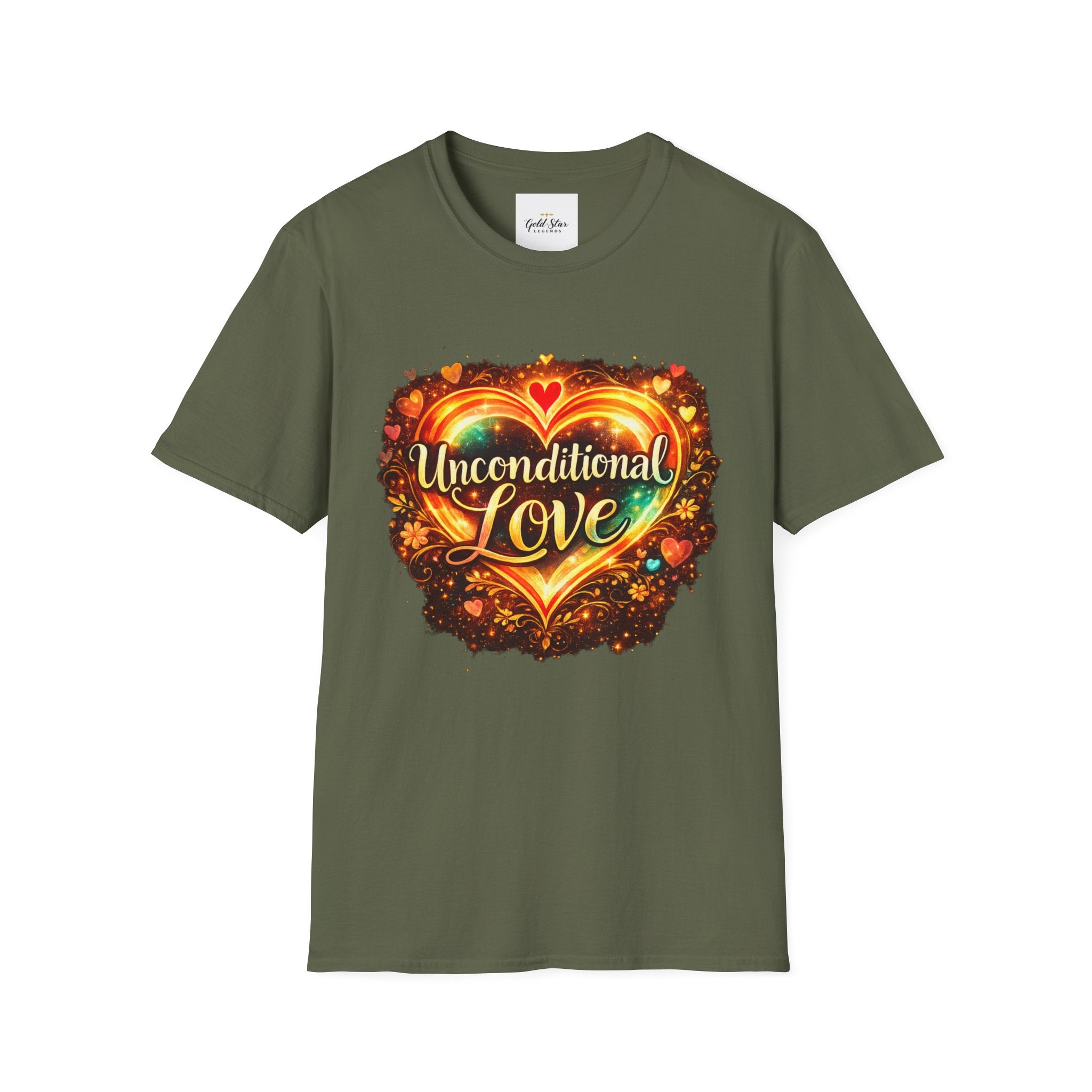 Unconditional Love Women’s T-Shirt — Inspirational Graphic Tee with 'Unconditional love'