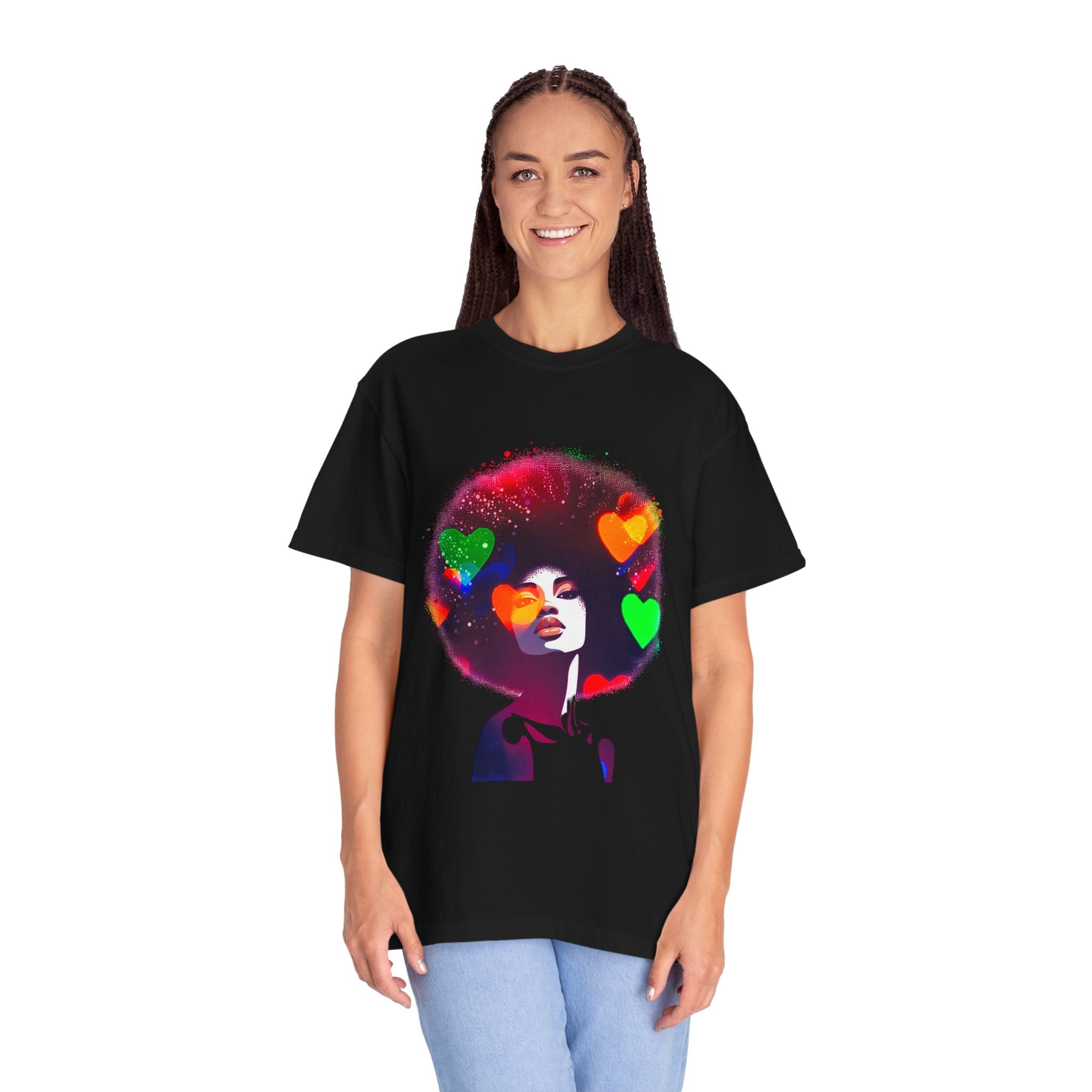 Afrocentric Women Men's Garment-Dyed T-shirt