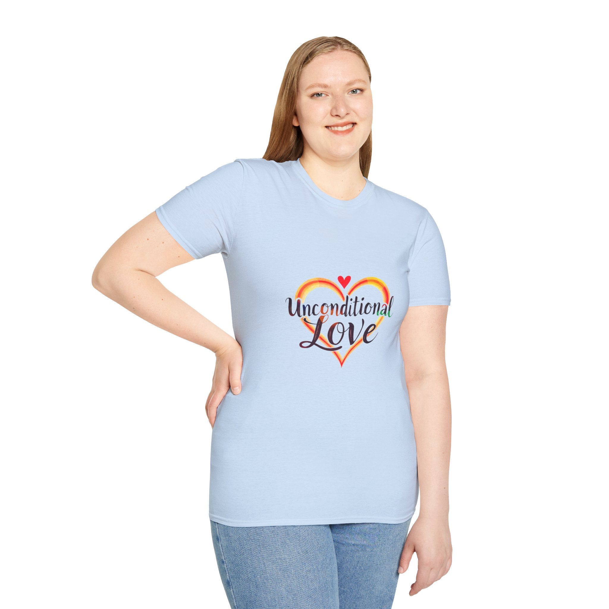 Unconditional Love Women's T-Shirt — Inspirational Graphic Tee with 'Unconditional love'
