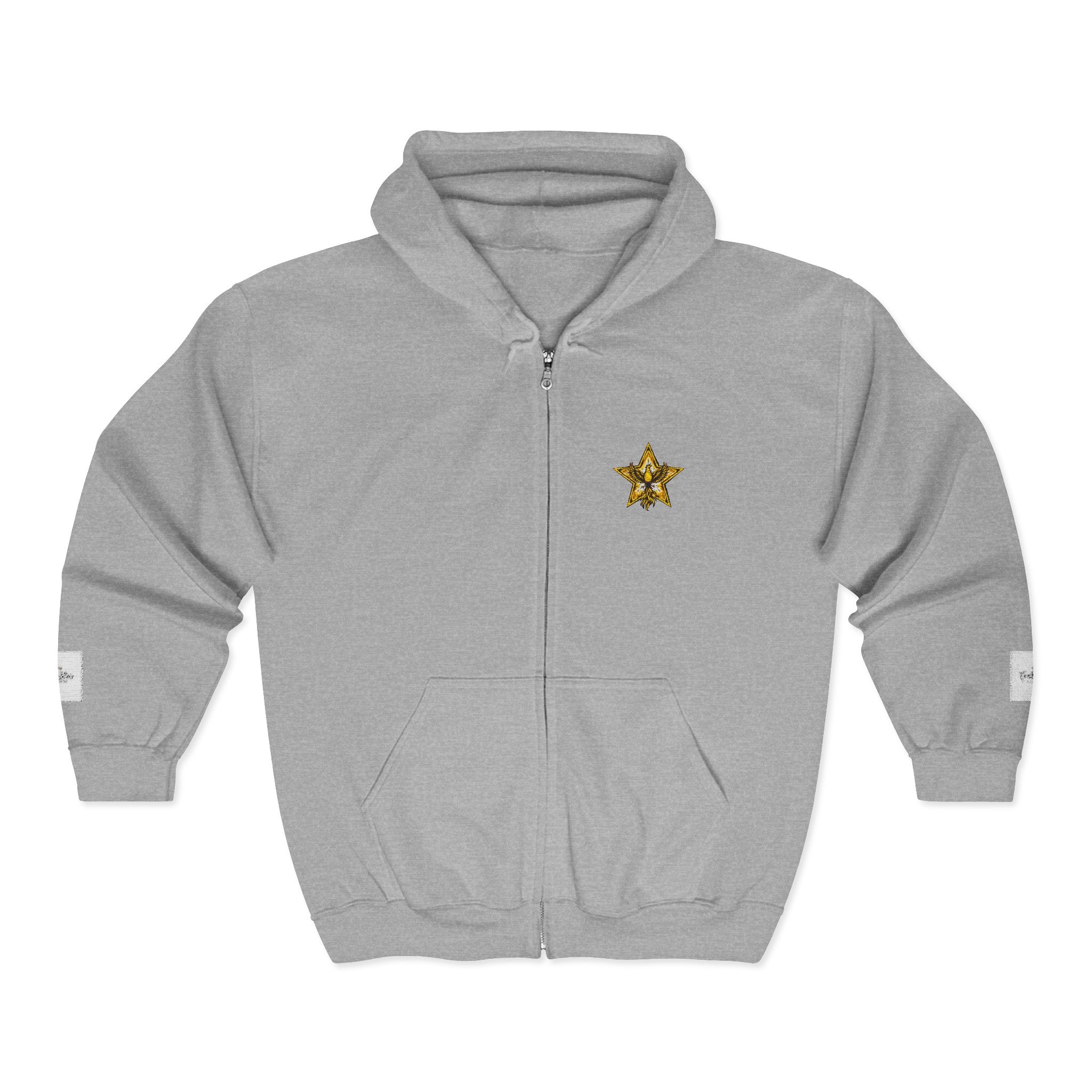 Gold Star Legends logo Men's Heavy Blend™ Full Zip Hooded Sweatshirt