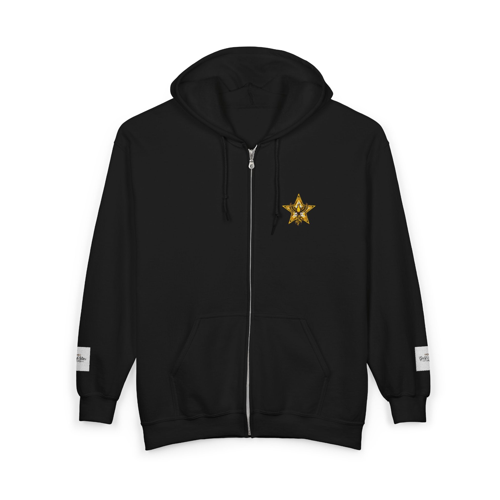 Gold Star Legends logo Men's Heavy Blend™ Full Zip Hooded Sweatshirt