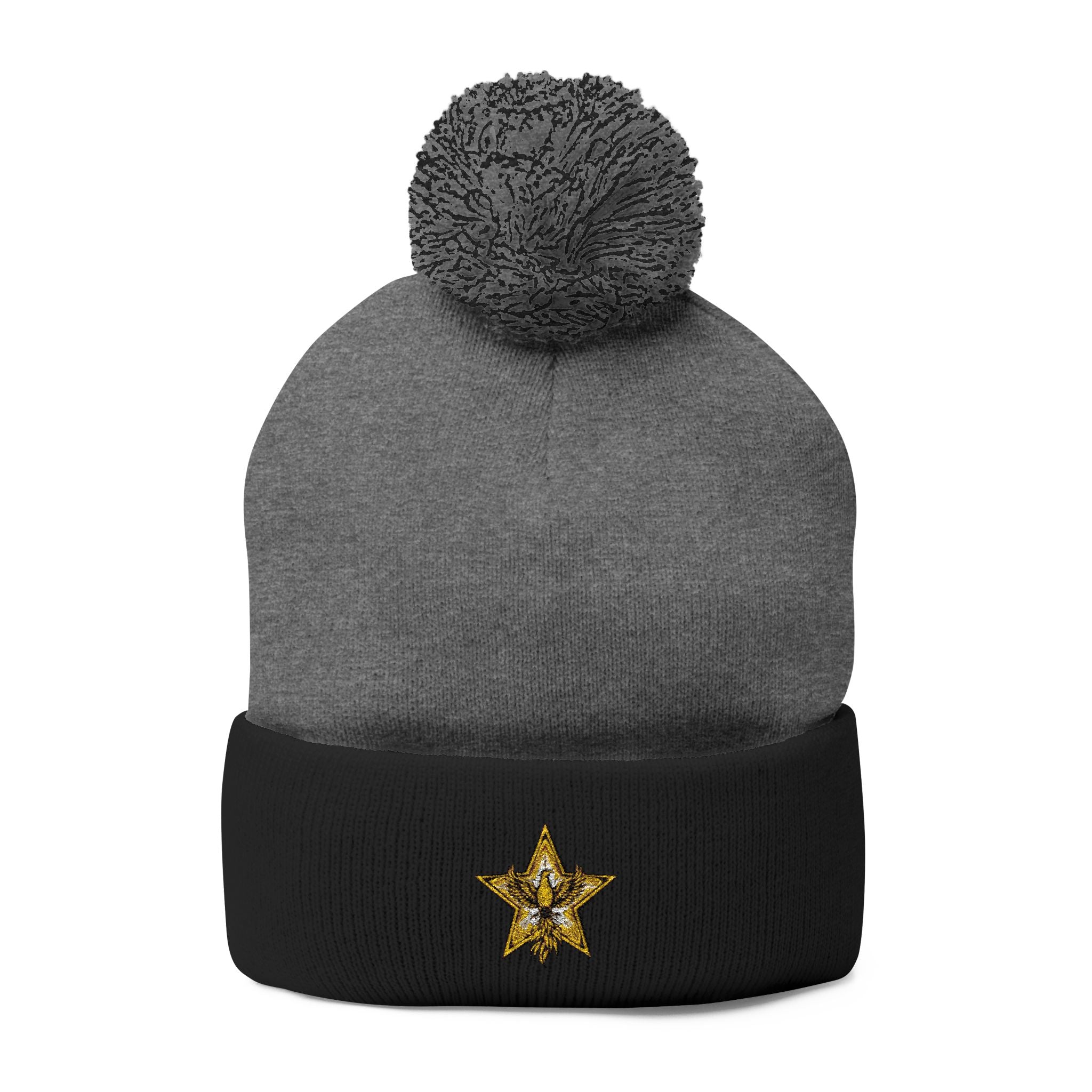 Gold Star Legends Pom-Pom Knit Cap (Embroidery)