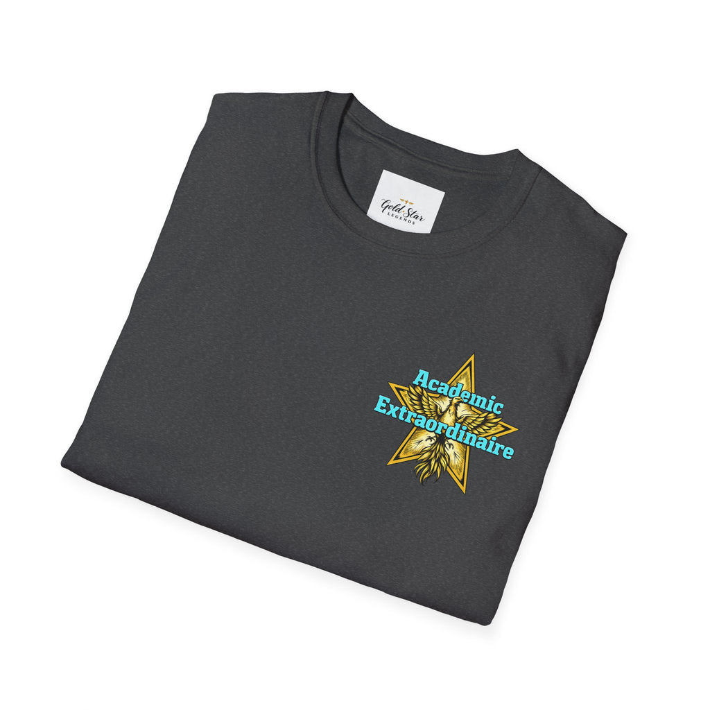 Men’s left chest GSL( Academic Extraordinaire) Soft style T-Shirt