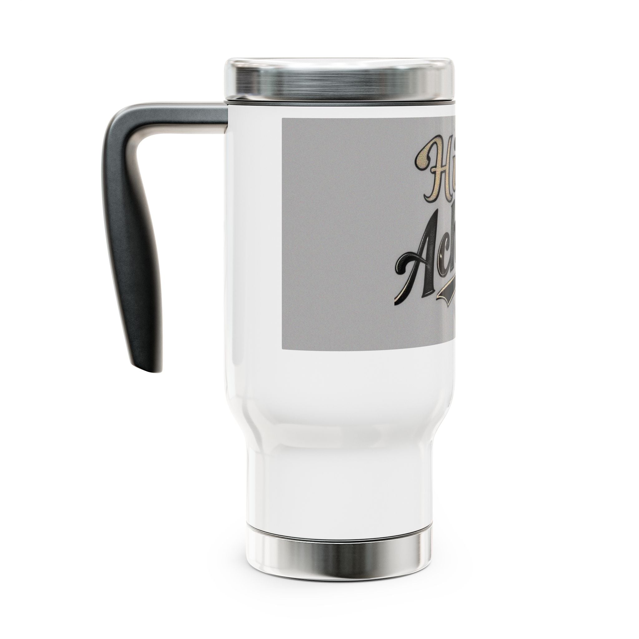 Stainless Steel Travel Mug with Handle, 14oz