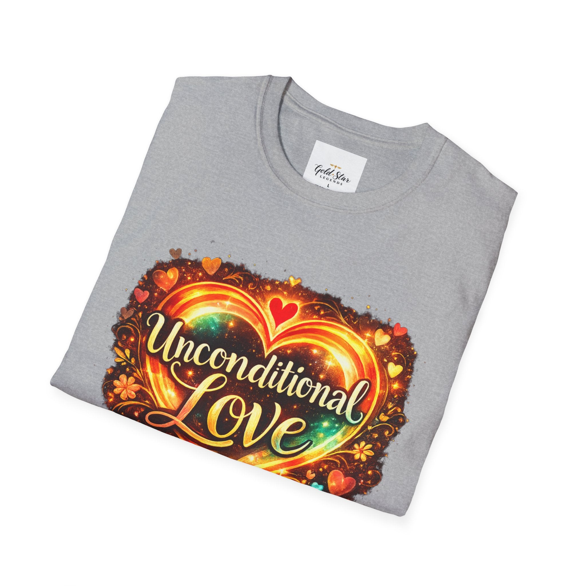 Unconditional Love Women’s T-Shirt — Inspirational Graphic Tee with 'Unconditional love'