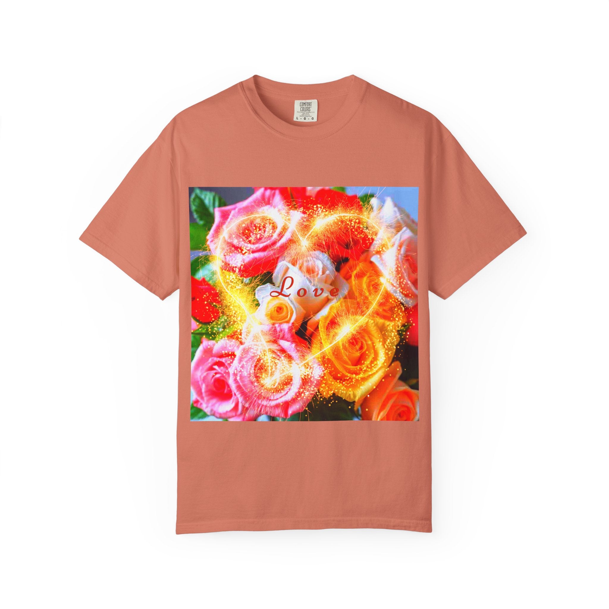 Floral Love Men's Garment-Dyed T-shirt