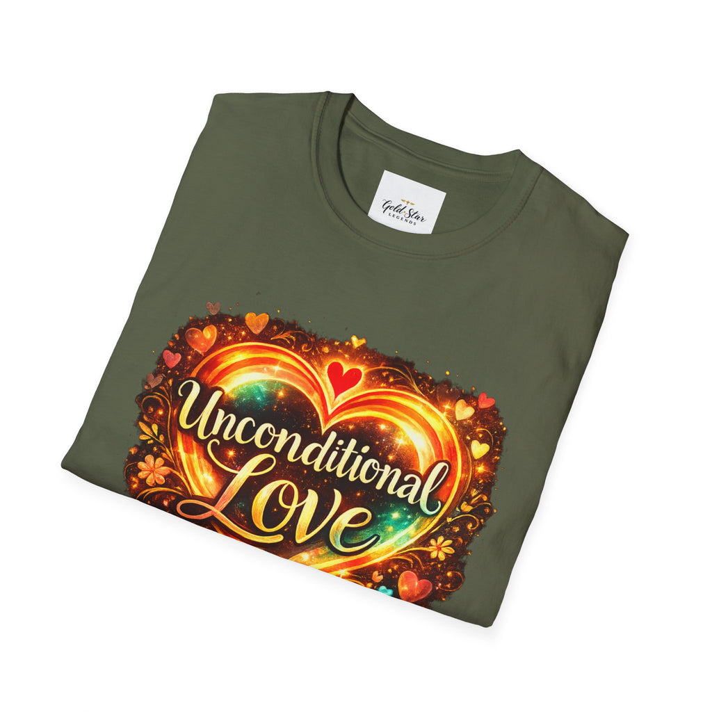 Unconditional Love Women’s T-Shirt — Inspirational Graphic Tee with 'Unconditional love'