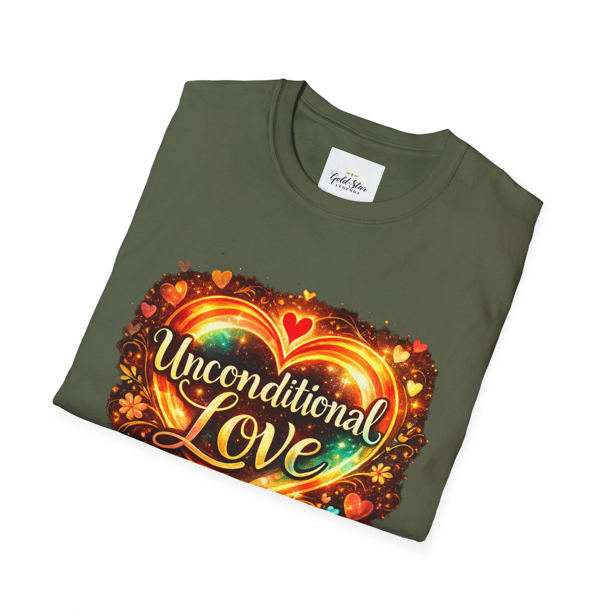 Unconditional Love Women’s T-Shirt — Inspirational Graphic Tee with 'Unconditional love'