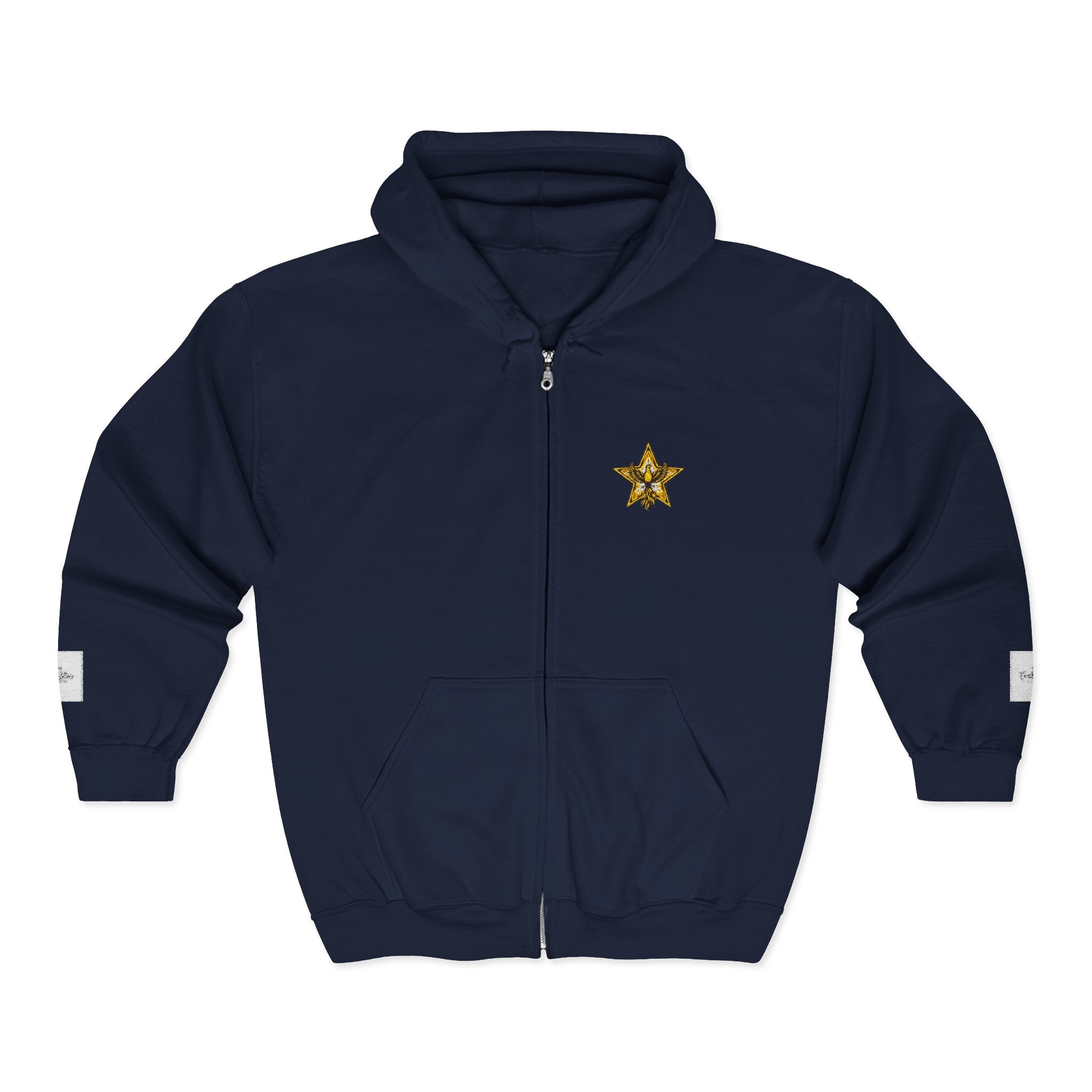 Gold Star Legends logo Men's Heavy Blend™ Full Zip Hooded Sweatshirt