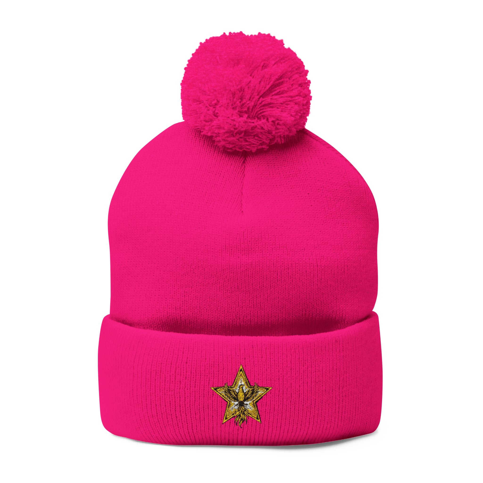 Gold Star Legends Pom-Pom Knit Cap (Embroidery)