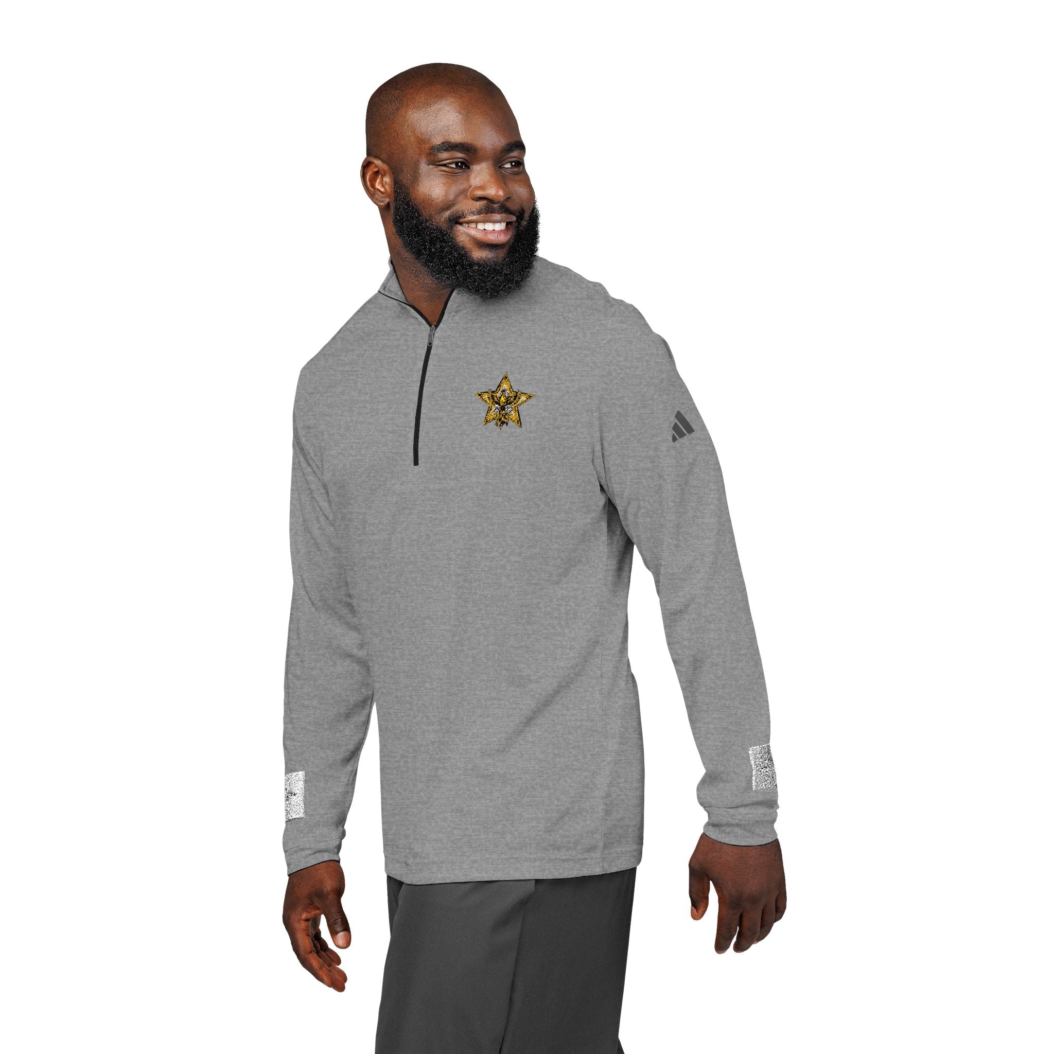 Gold Star Legends Men's Embroidered Quarter-Zip Pullover